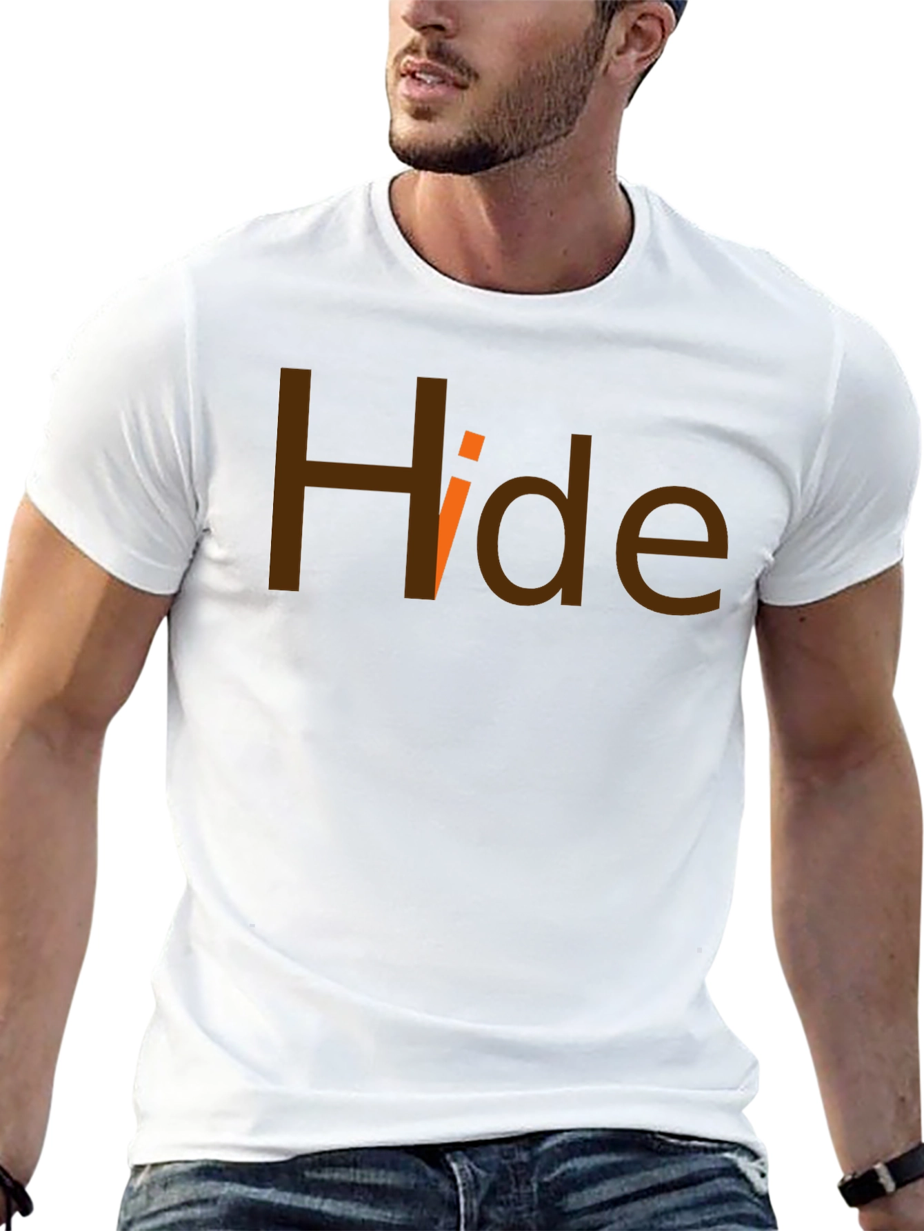 Hide Graphic Tee - Dark Humor T-Shirt