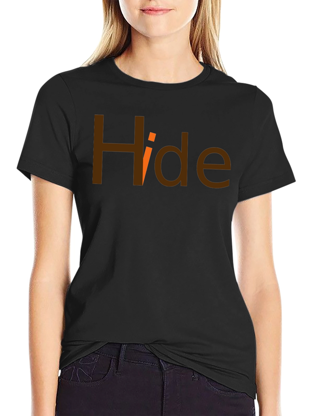 Hide Graphic Tee - Dark Humor T-Shirt