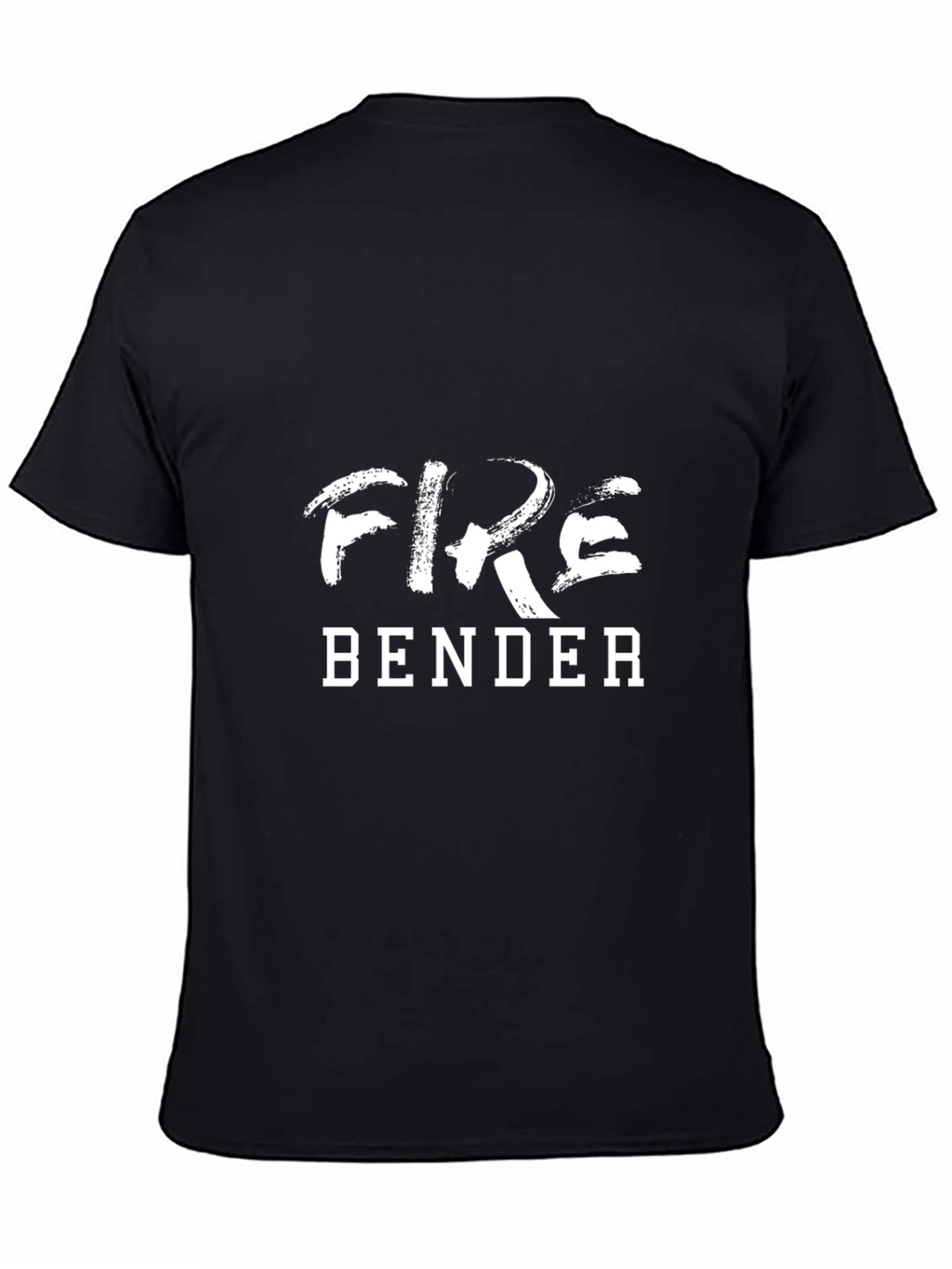Fire Bender Graphic T-Shirt - Black Cotton Tee