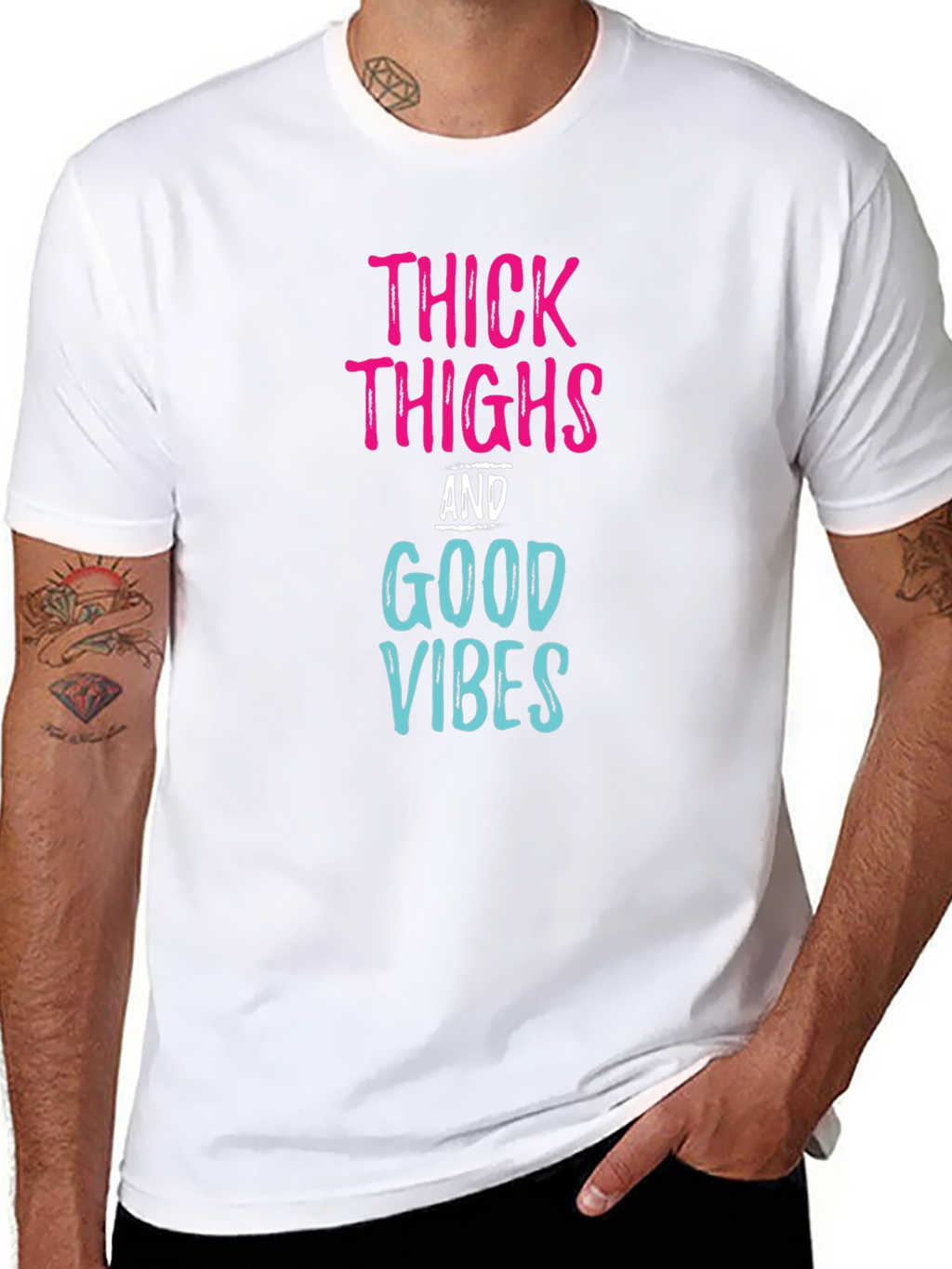 Thick Thighs Good Vibes Graphic Tee
