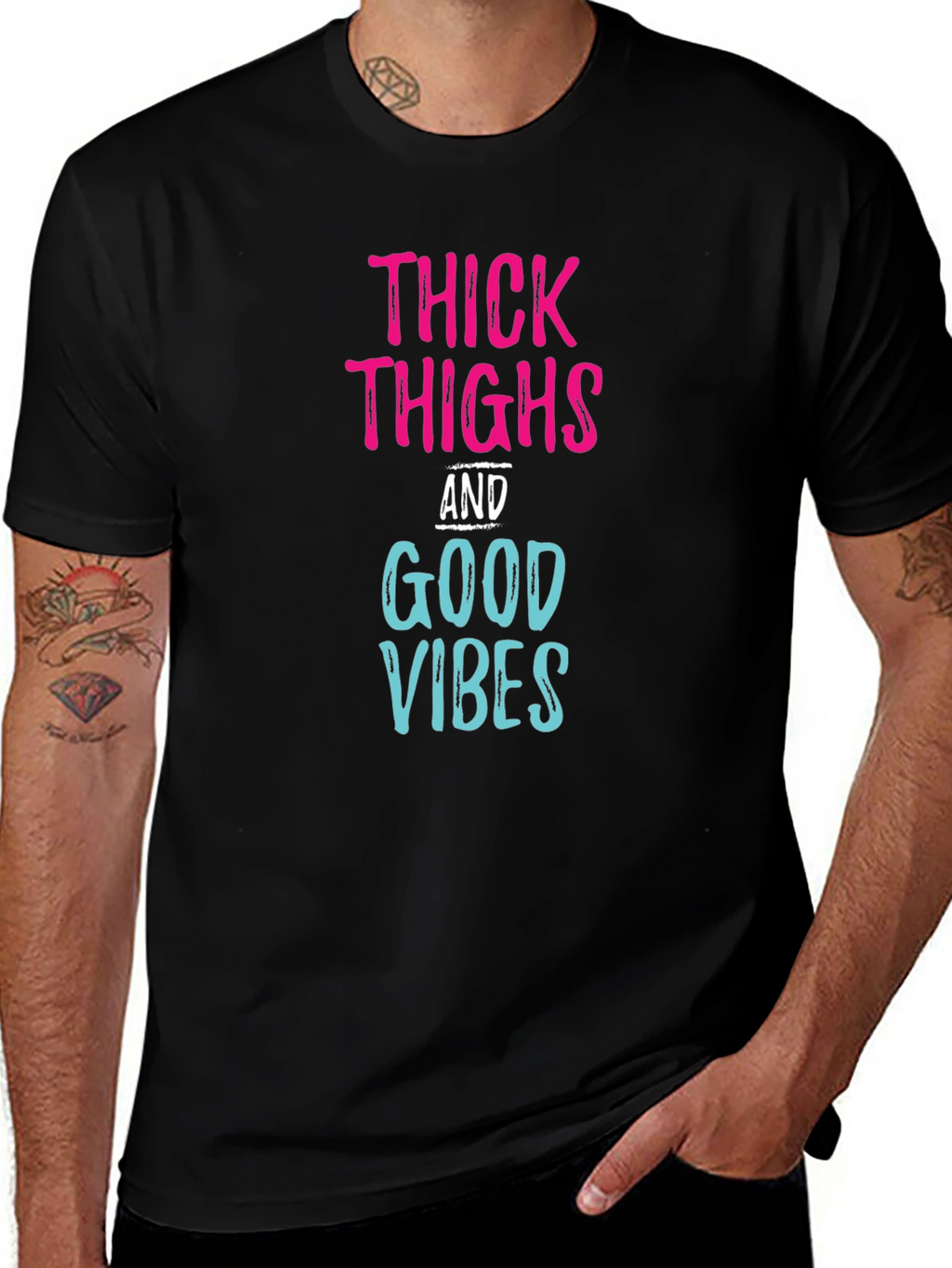 Thick Thighs Good Vibes Graphic Tee
