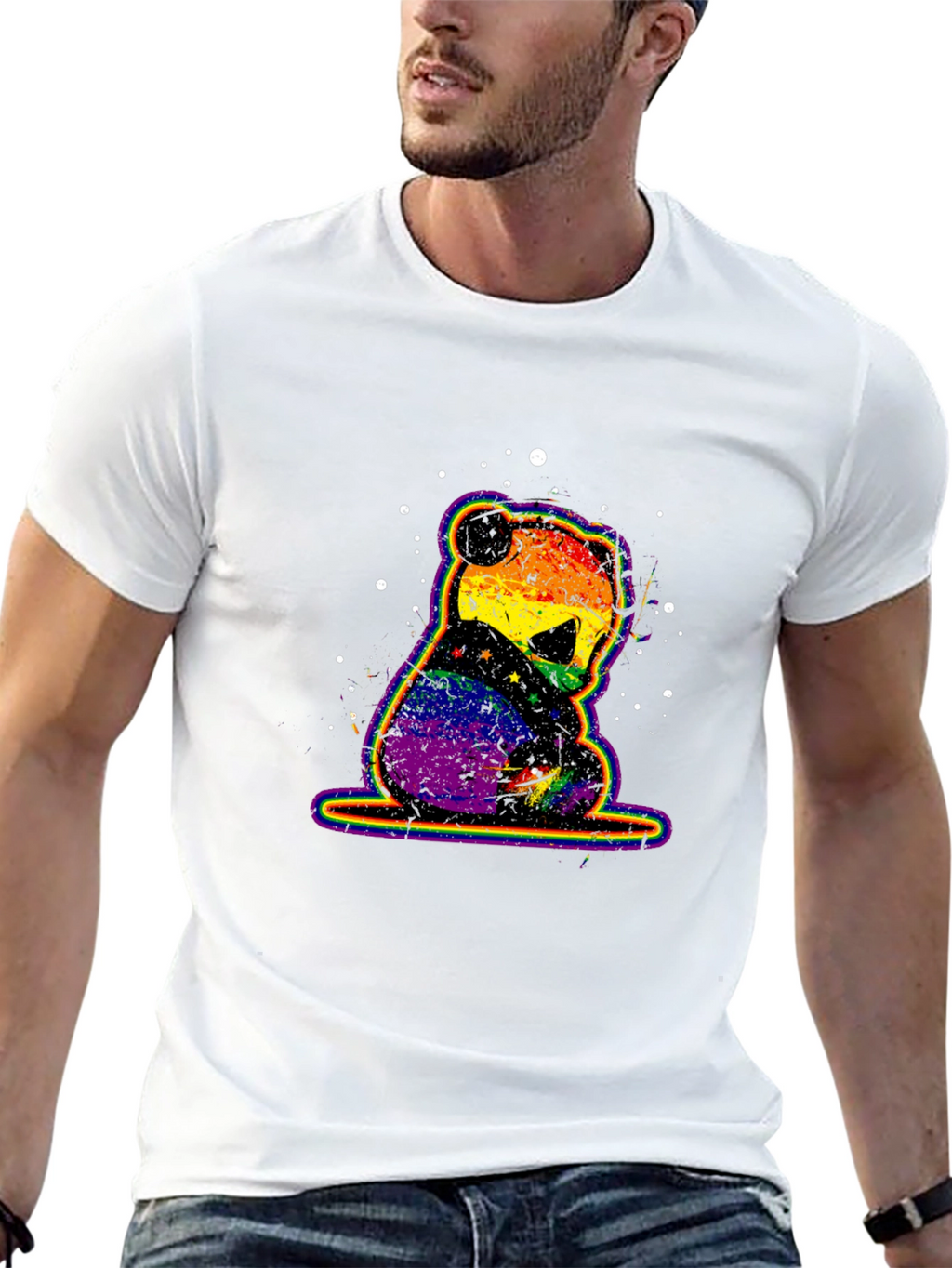 Rainbow Pride Panda Bear T-Shirt