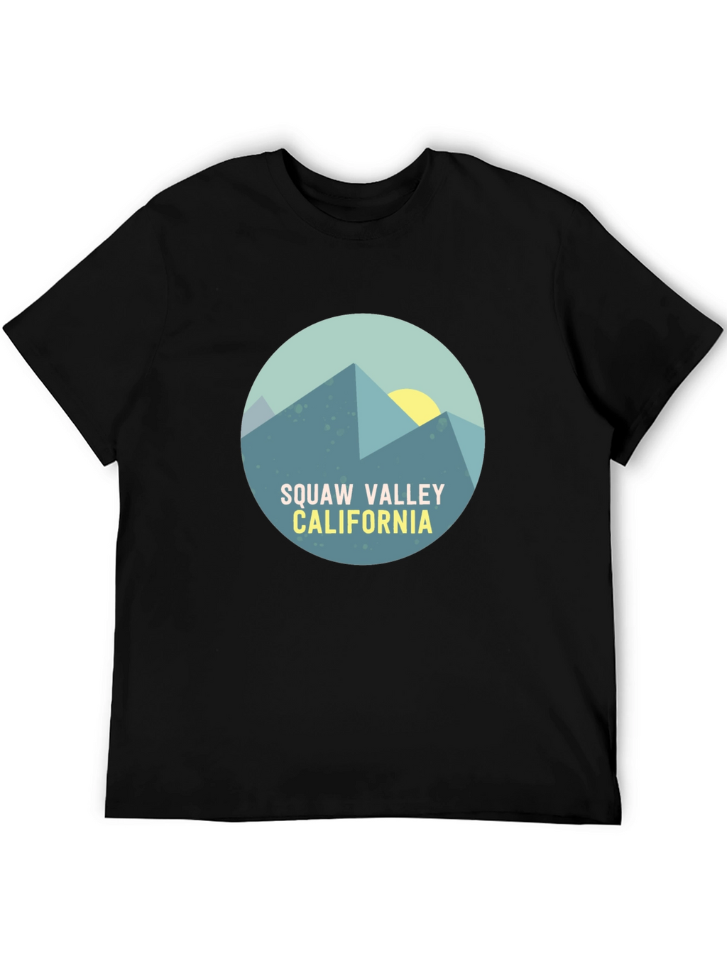 Squaw Valley California Graphic Tee - Black