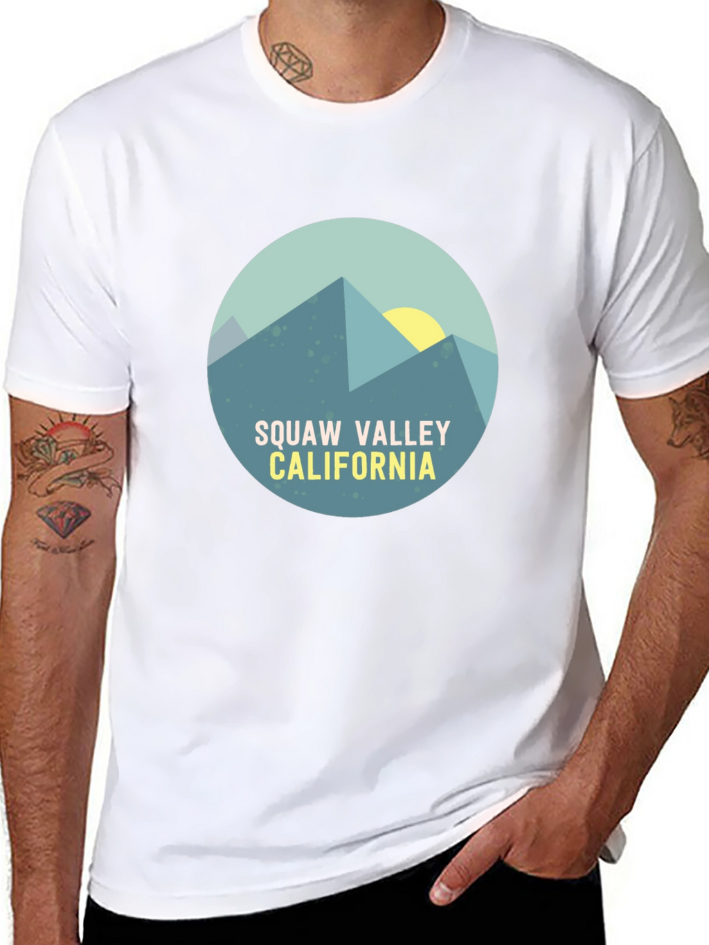 Squaw Valley California Graphic Tee - Black