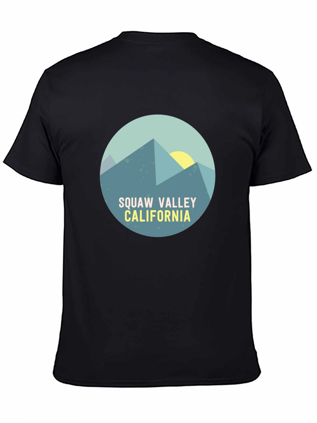 Squaw Valley California Graphic Tee - Black