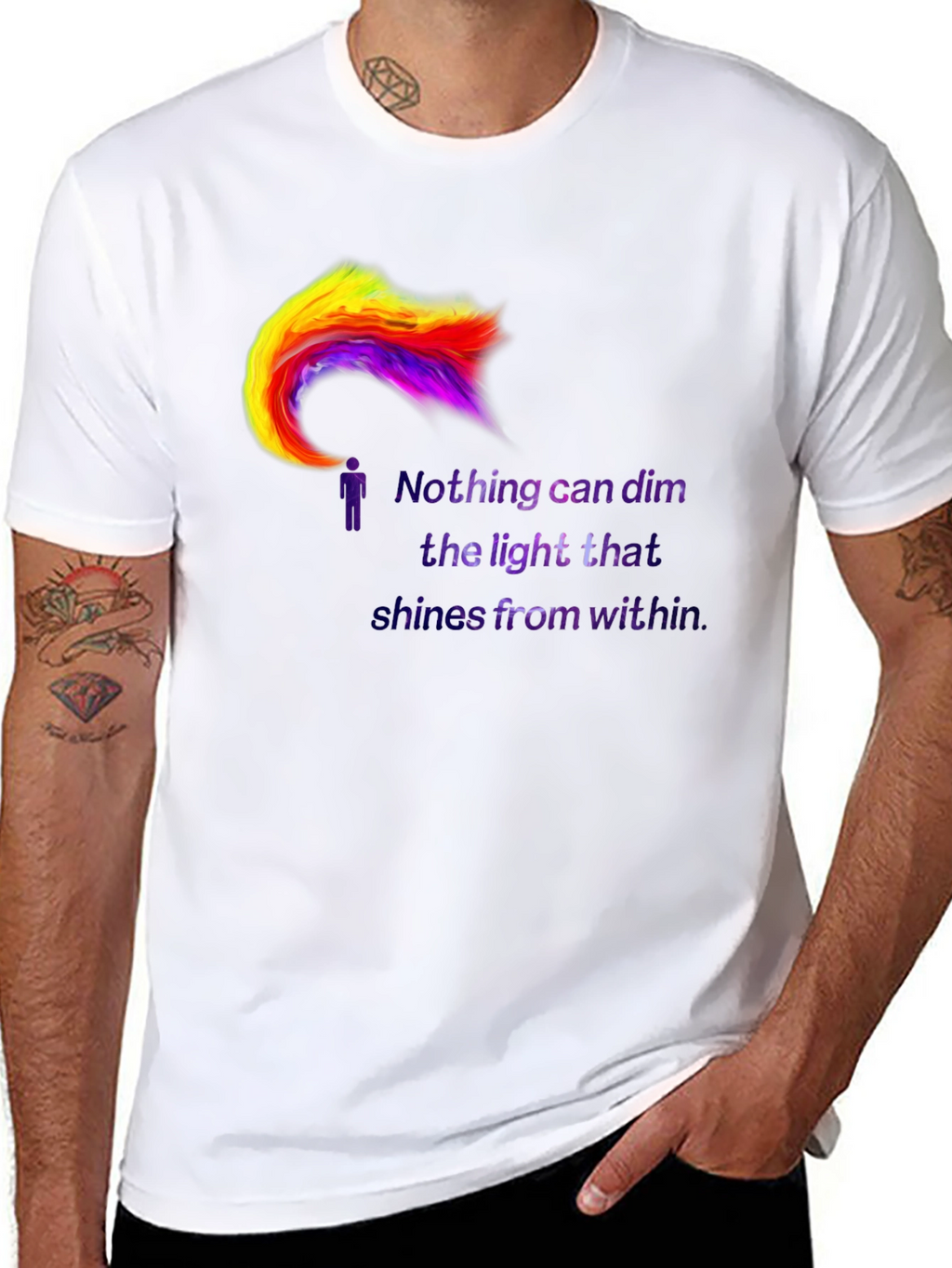 Inspirational Light Within Graphic T-Shirt