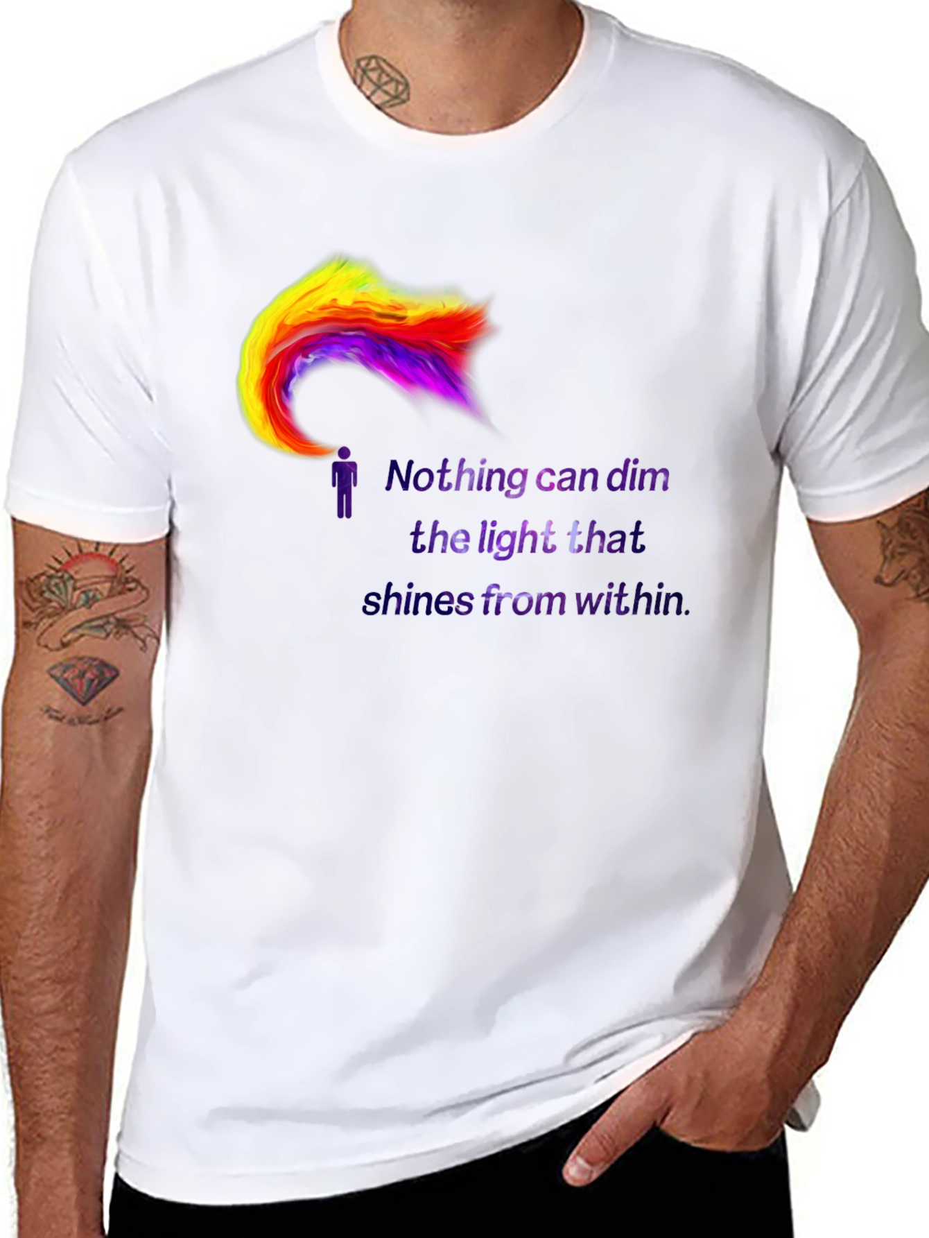 Inspirational Light Within Graphic T-Shirt
