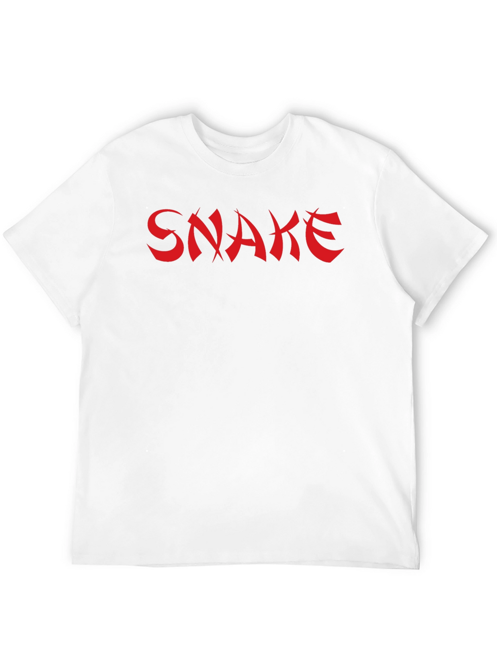 Bold Snake Graphic Tee - Black Cotton Blend