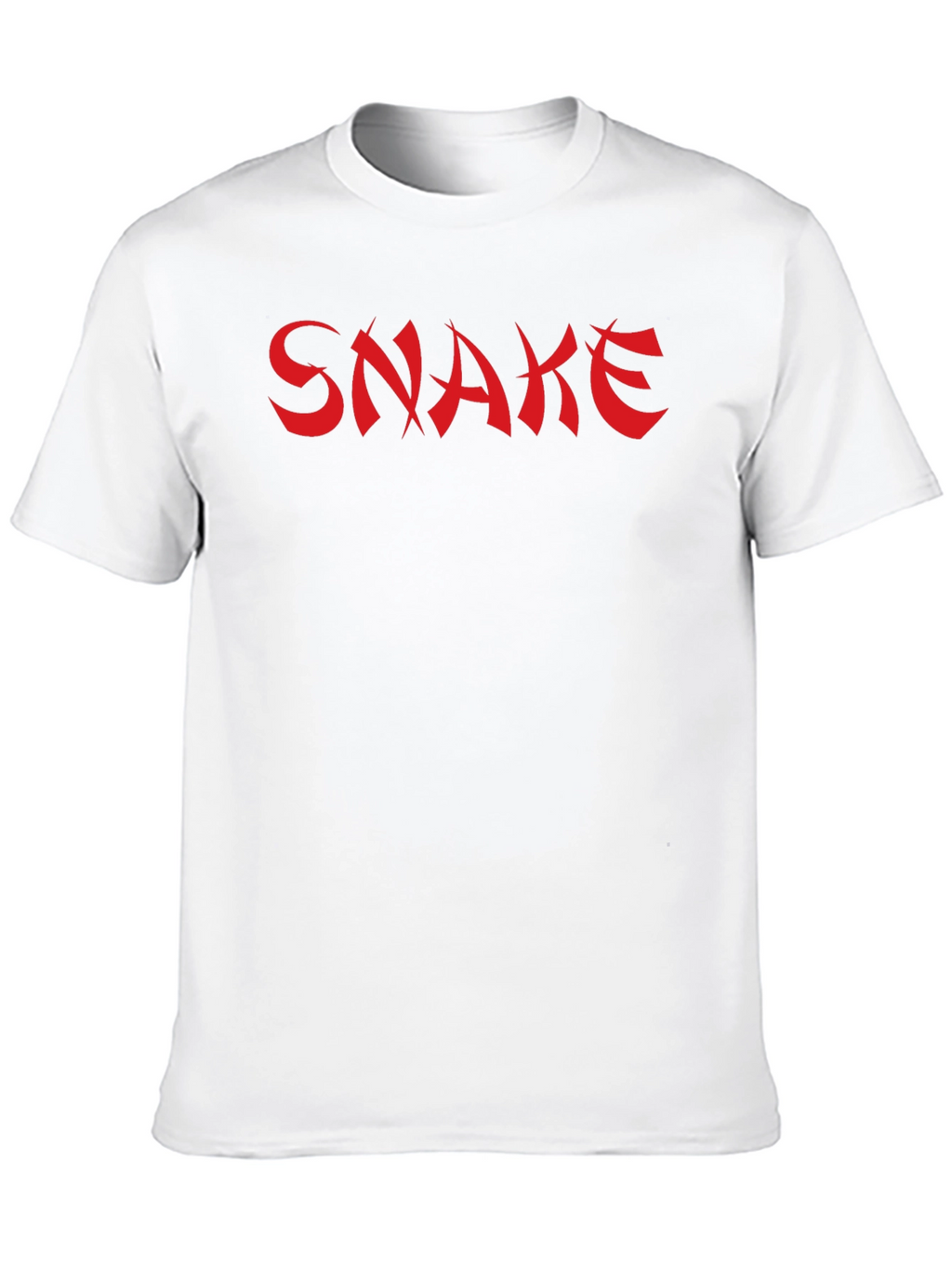 Bold Snake Graphic Tee - Black Cotton Blend