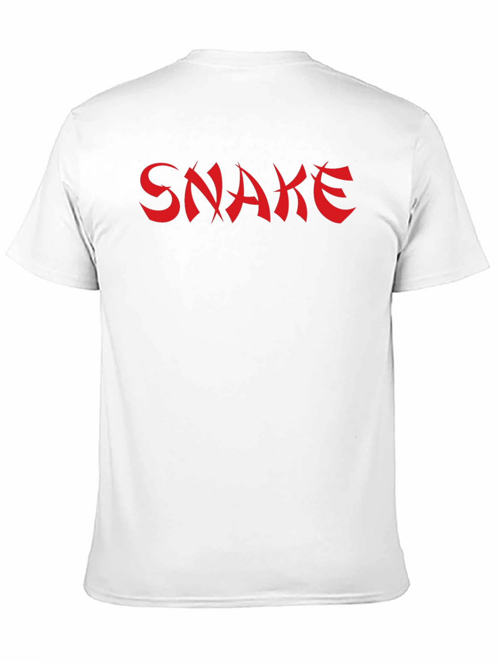 Bold Snake Graphic Tee - Black Cotton Blend
