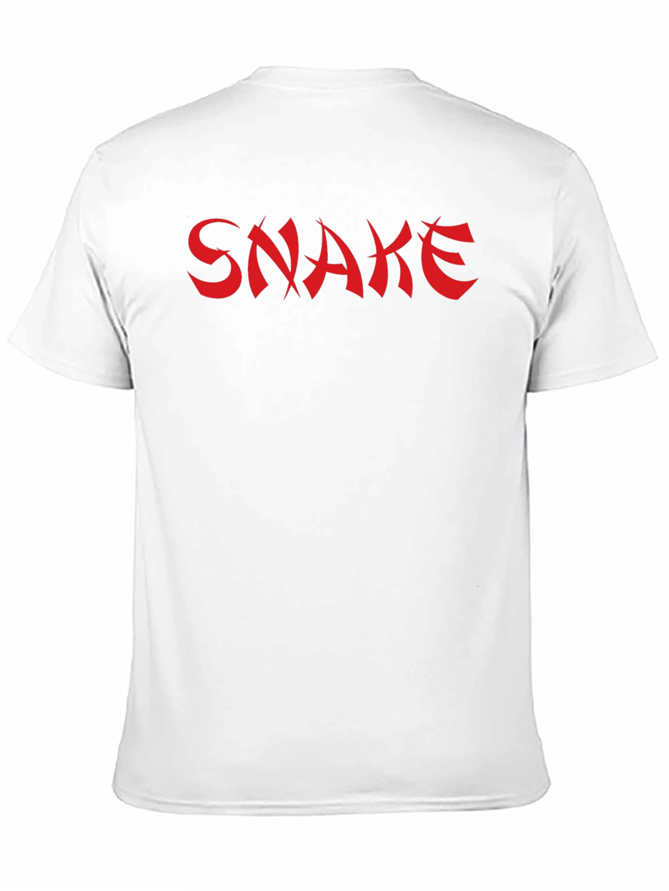 Bold Snake Graphic Tee - Black Cotton Blend