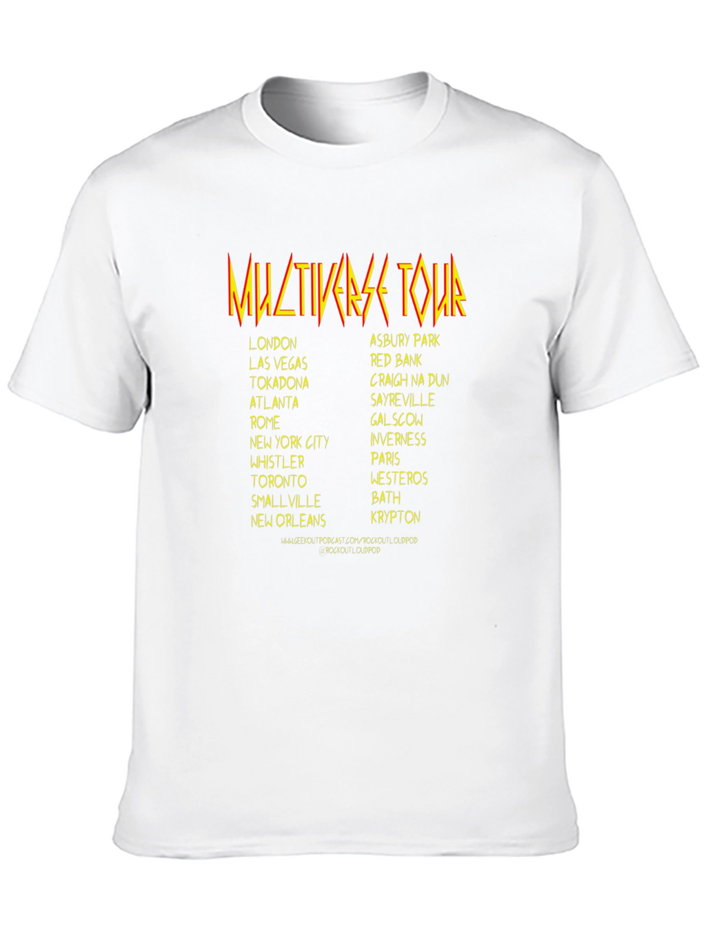 Multiverse Tour Black Graphic T-Shirt