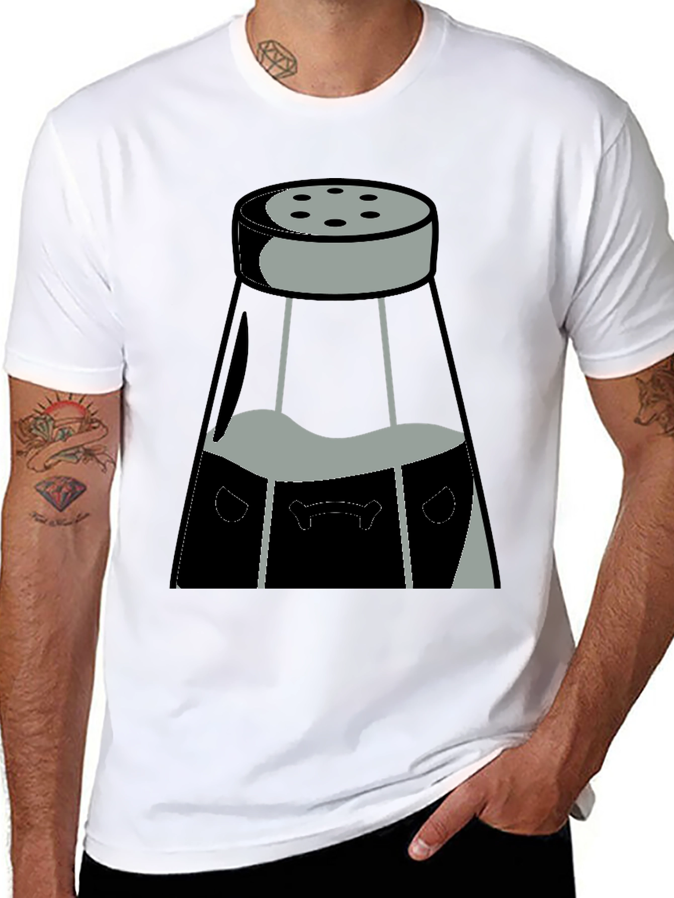 Salt Shaker Graphic Tee - Black