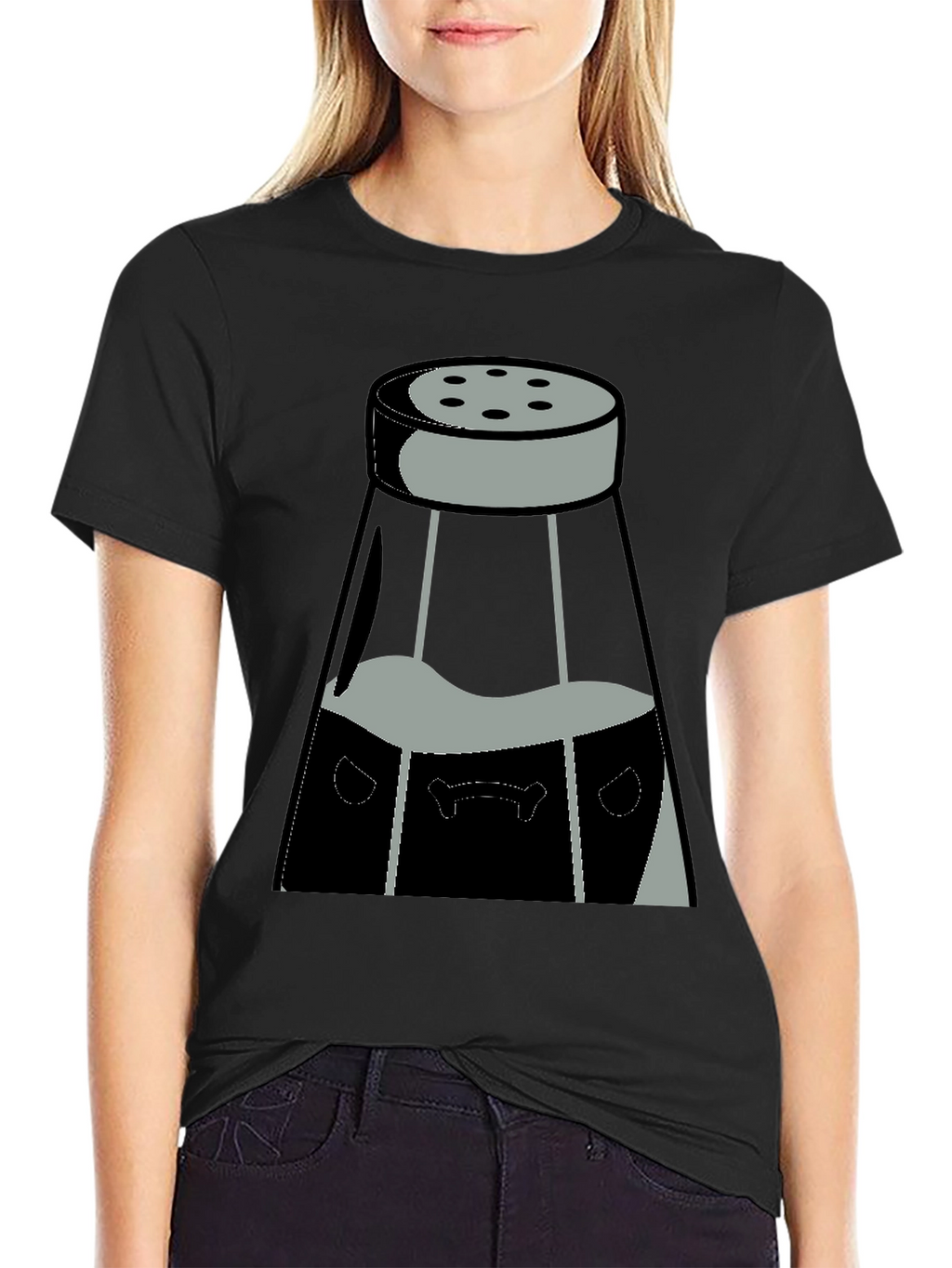 Salt Shaker Graphic Tee - Black