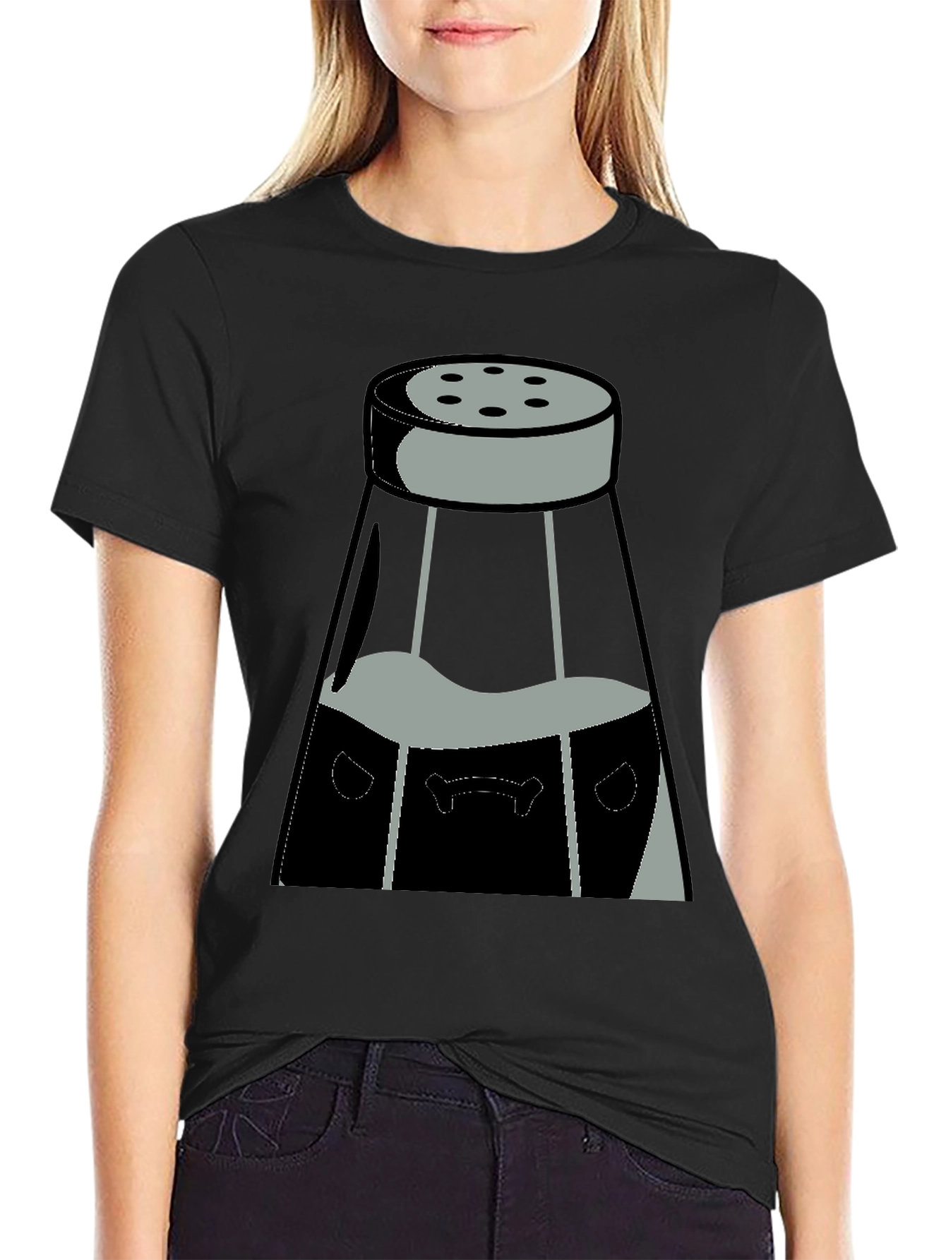 Salt Shaker Graphic Tee - Black