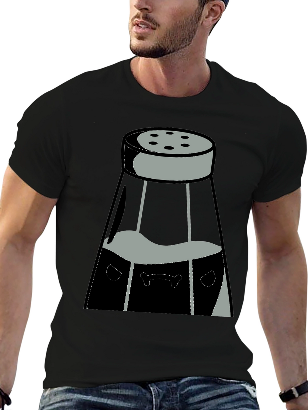 Salt Shaker Graphic Tee - Black