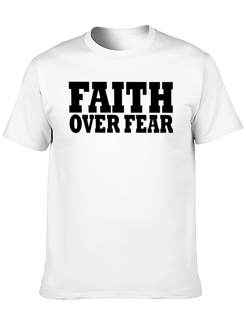 Faith Over Fear Graphic T-Shirt - Religious Apparel