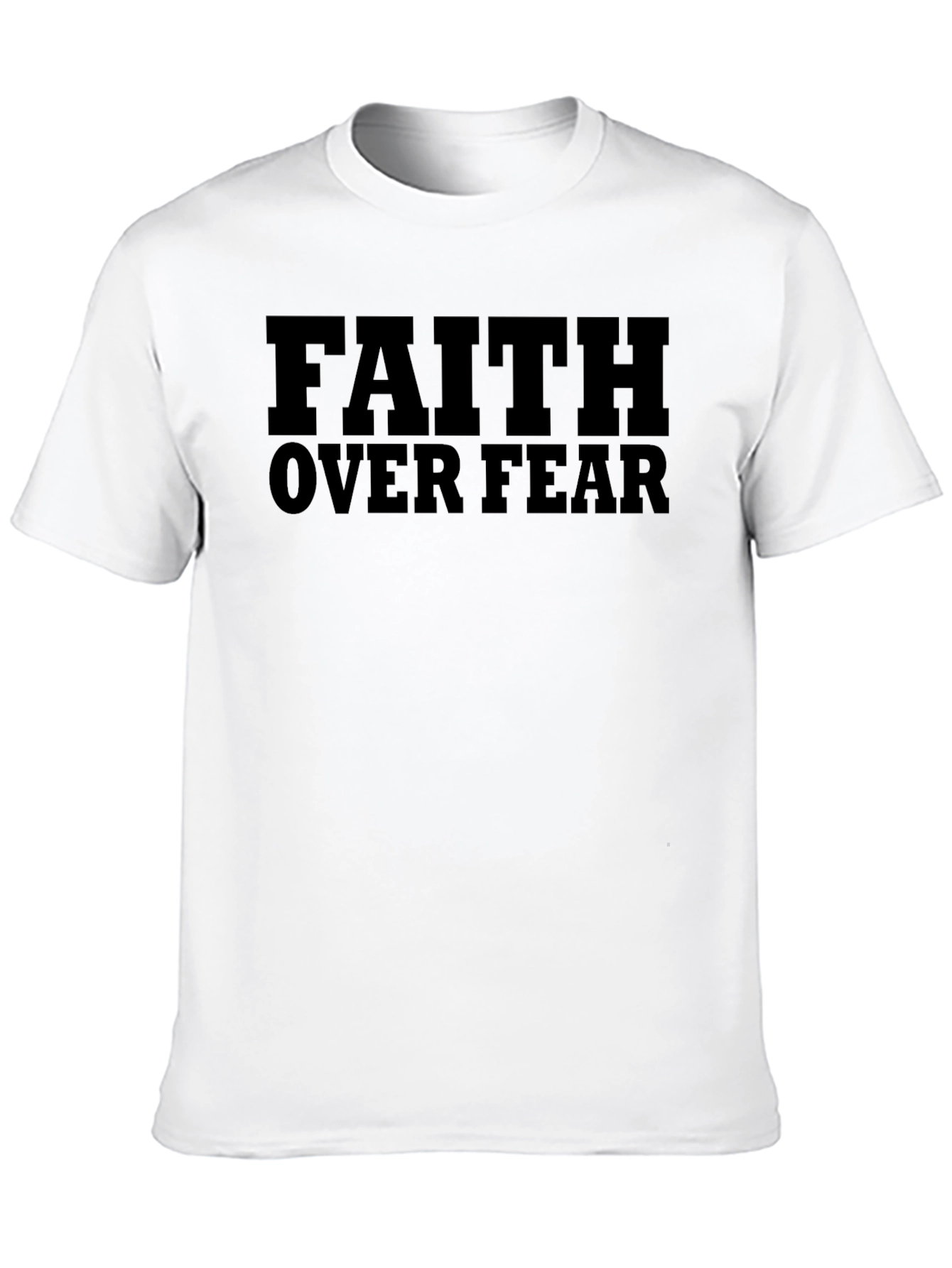 Faith Over Fear Graphic T-Shirt - Religious Apparel