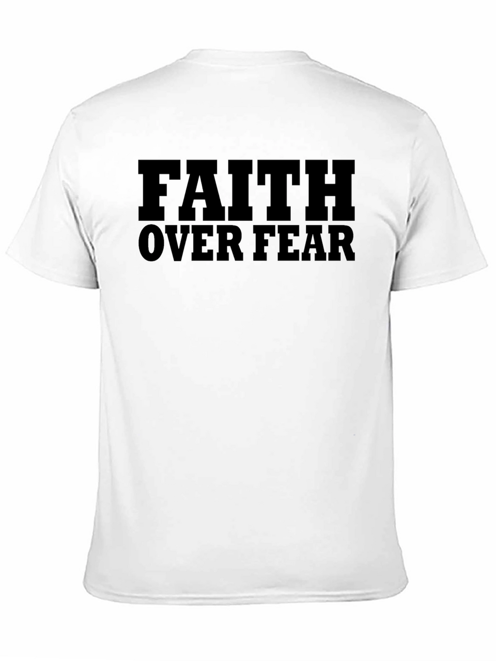 Faith Over Fear Graphic T-Shirt - Religious Apparel