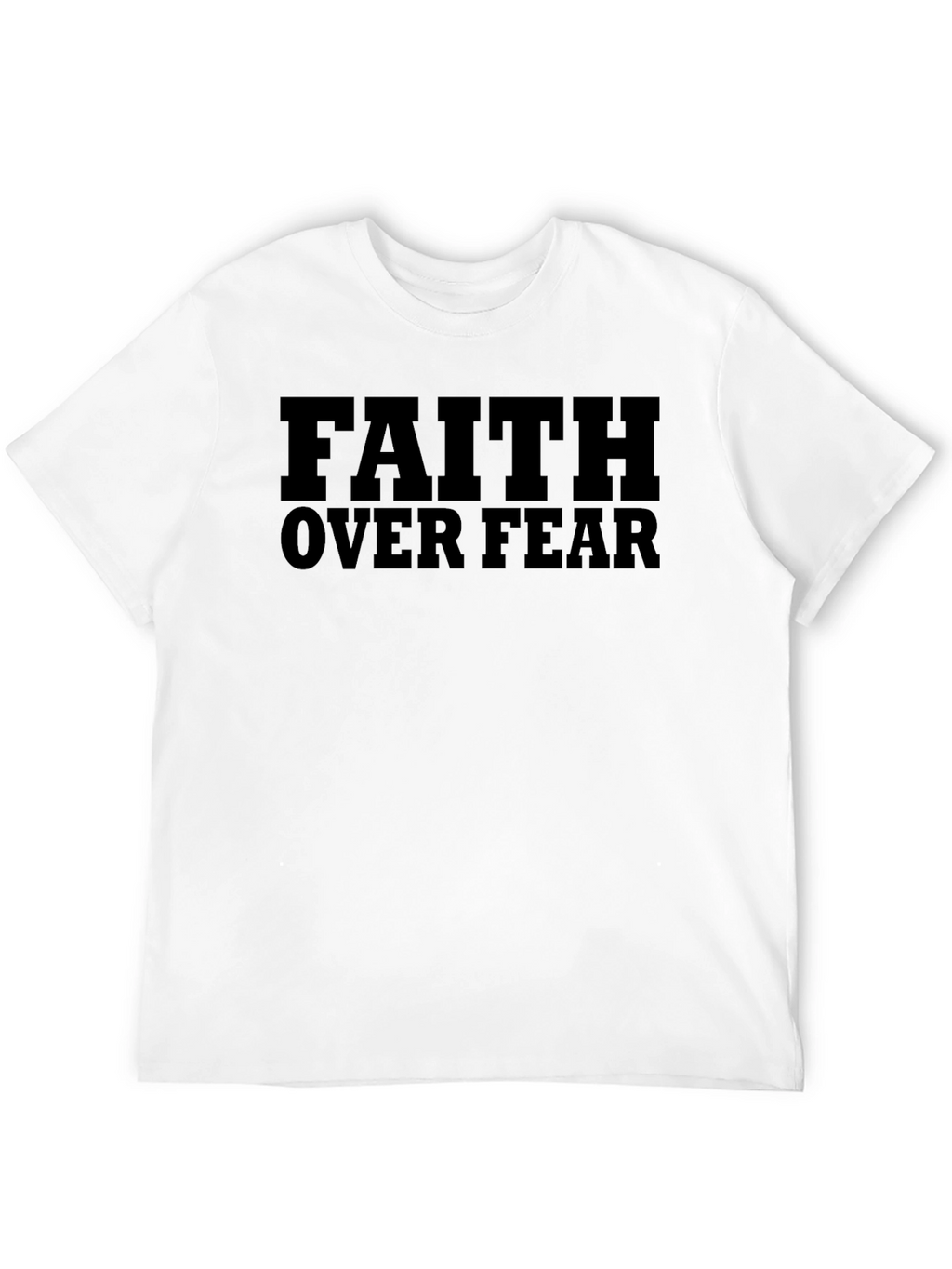 Faith Over Fear Graphic T-Shirt - Religious Apparel