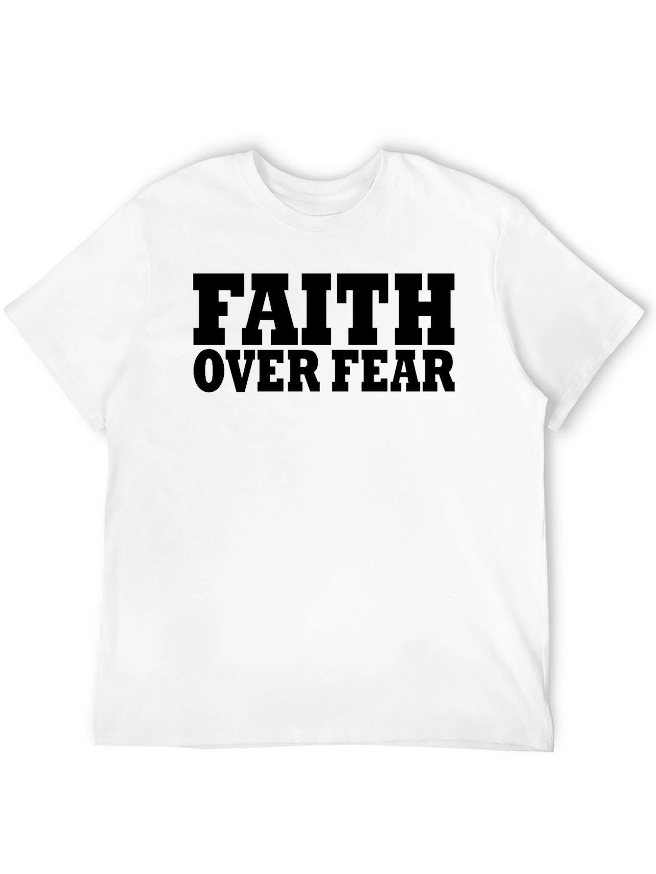 Faith Over Fear Graphic T-Shirt - Religious Apparel