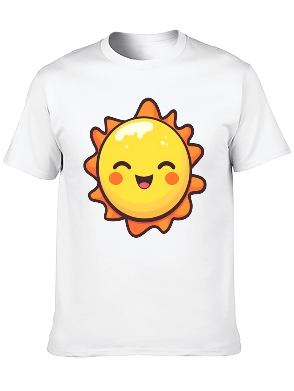 Happy Sun Graphic Tee - Black Unisex T-Shirt