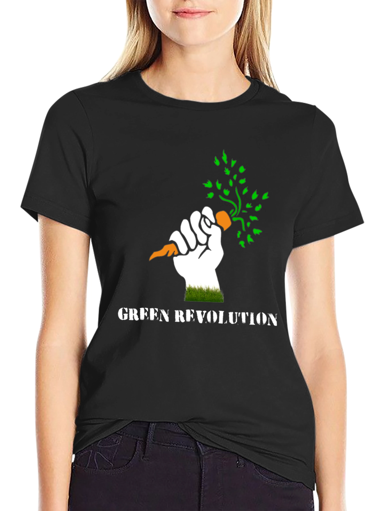 Green Revolution Carrot Fist T-Shirt