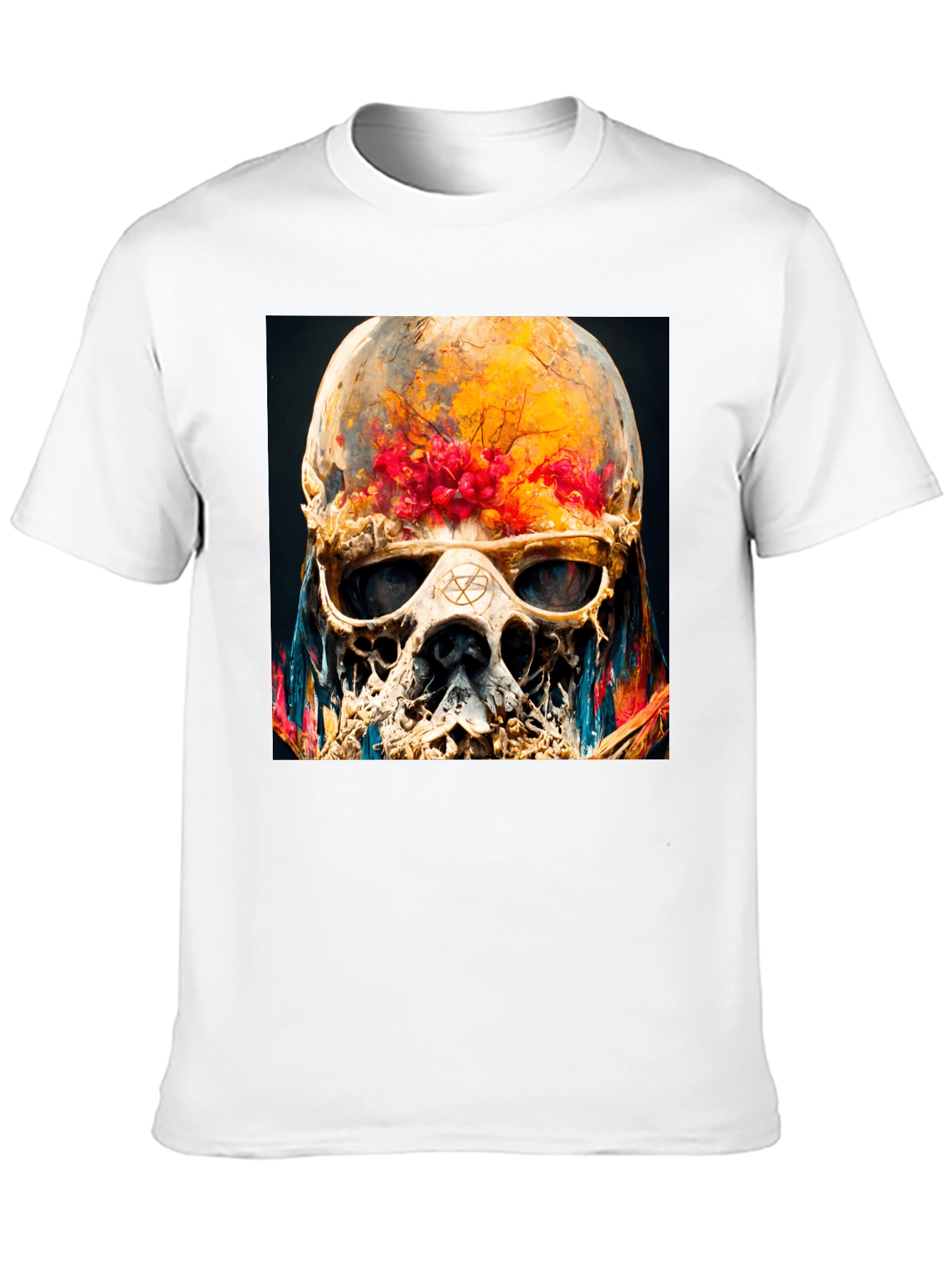 Skull Graphic Tee - Artistic Death Head Shirt