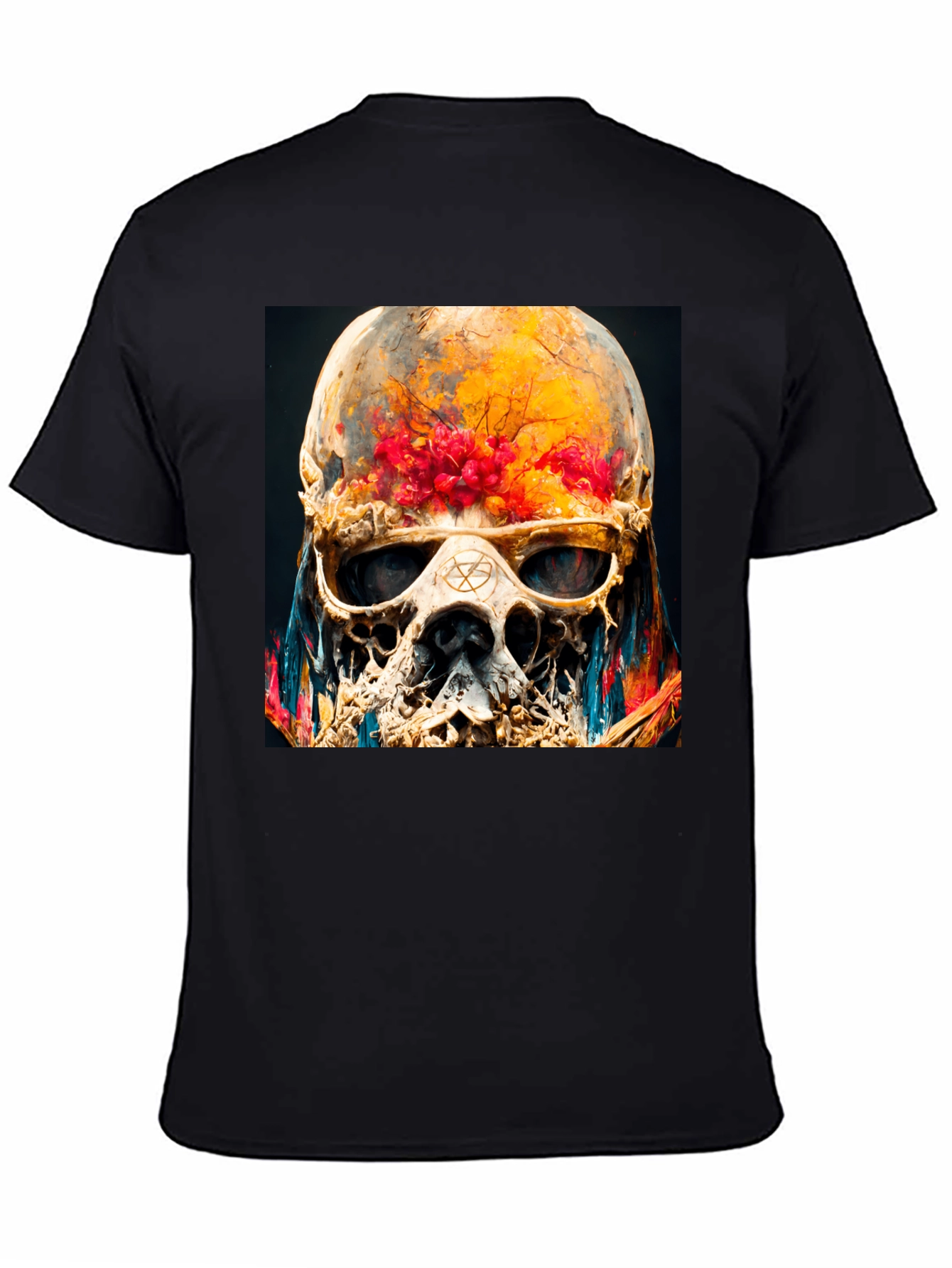 Skull Graphic Tee - Artistic Death Head Shirt