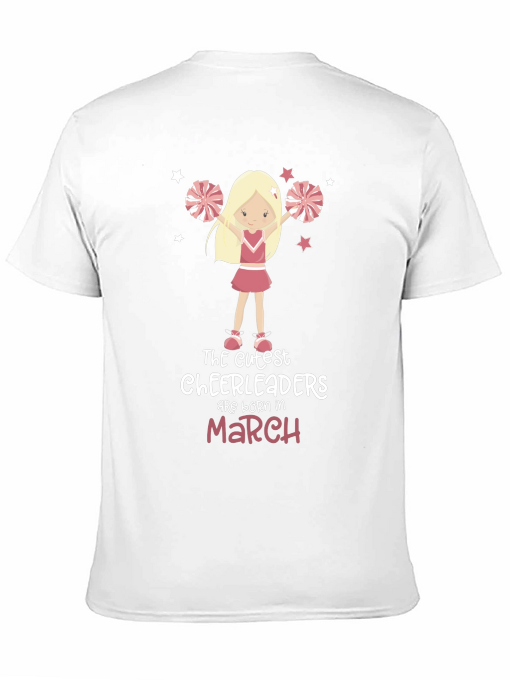 Cute Cheerleader Birthday Month T-Shirt
