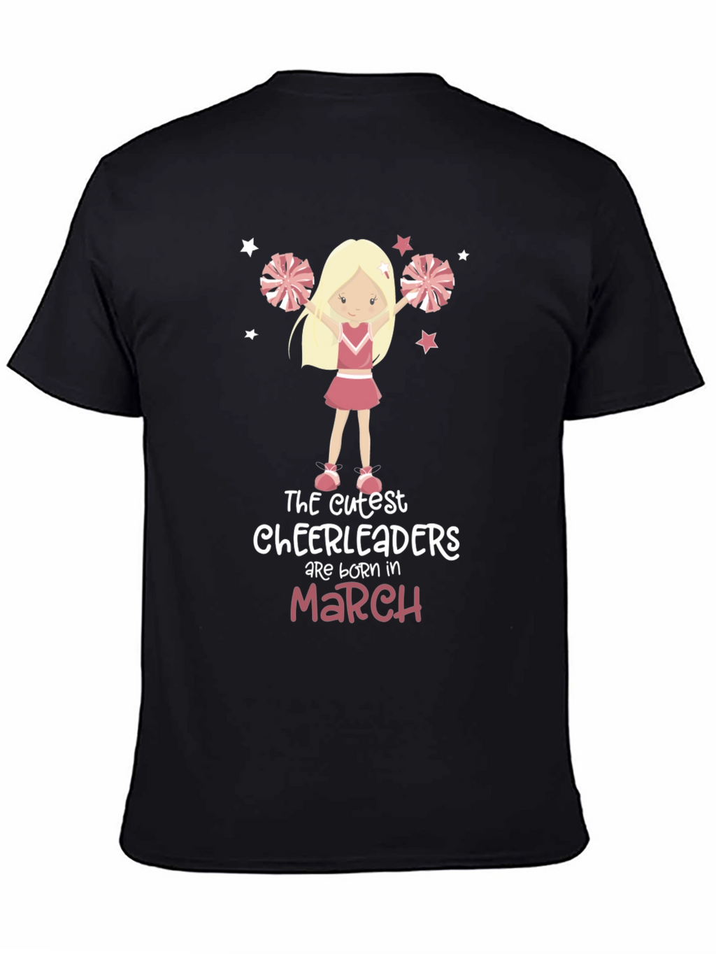 Cute Cheerleader Birthday Month T-Shirt