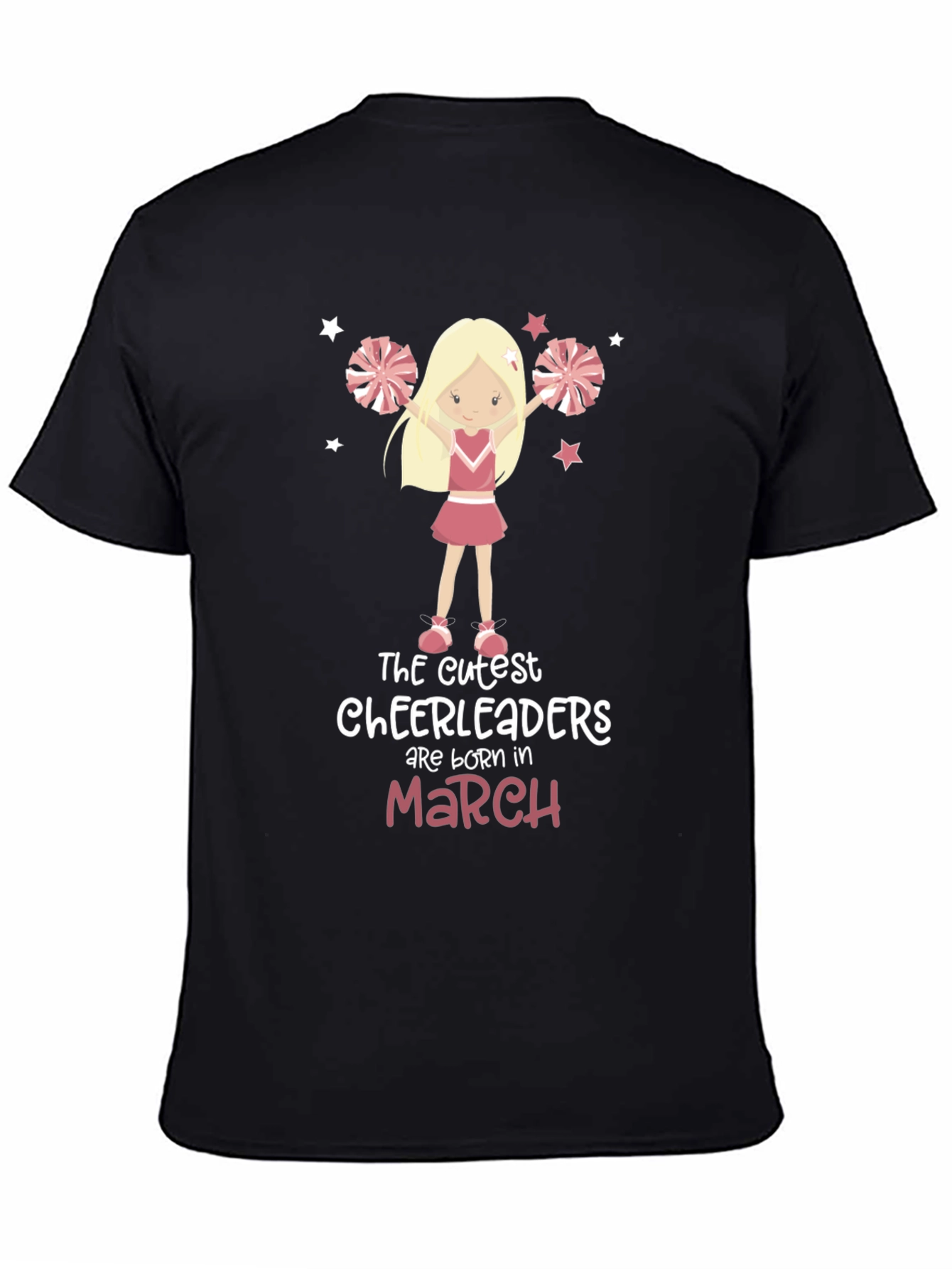 Cute Cheerleader Birthday Month T-Shirt
