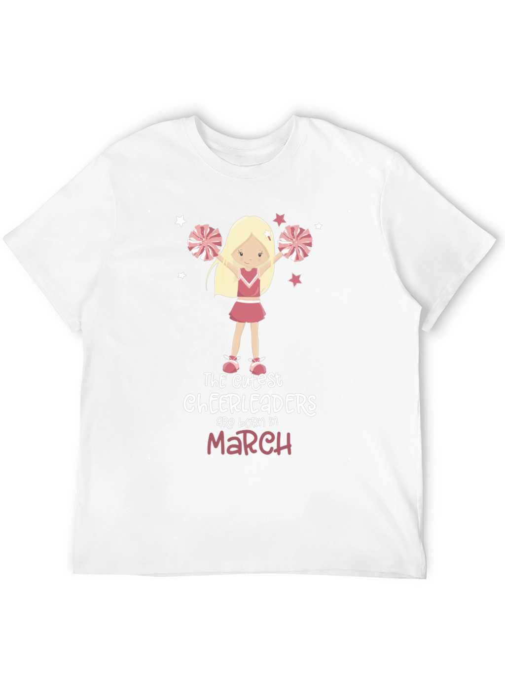 Cute Cheerleader Birthday Month T-Shirt