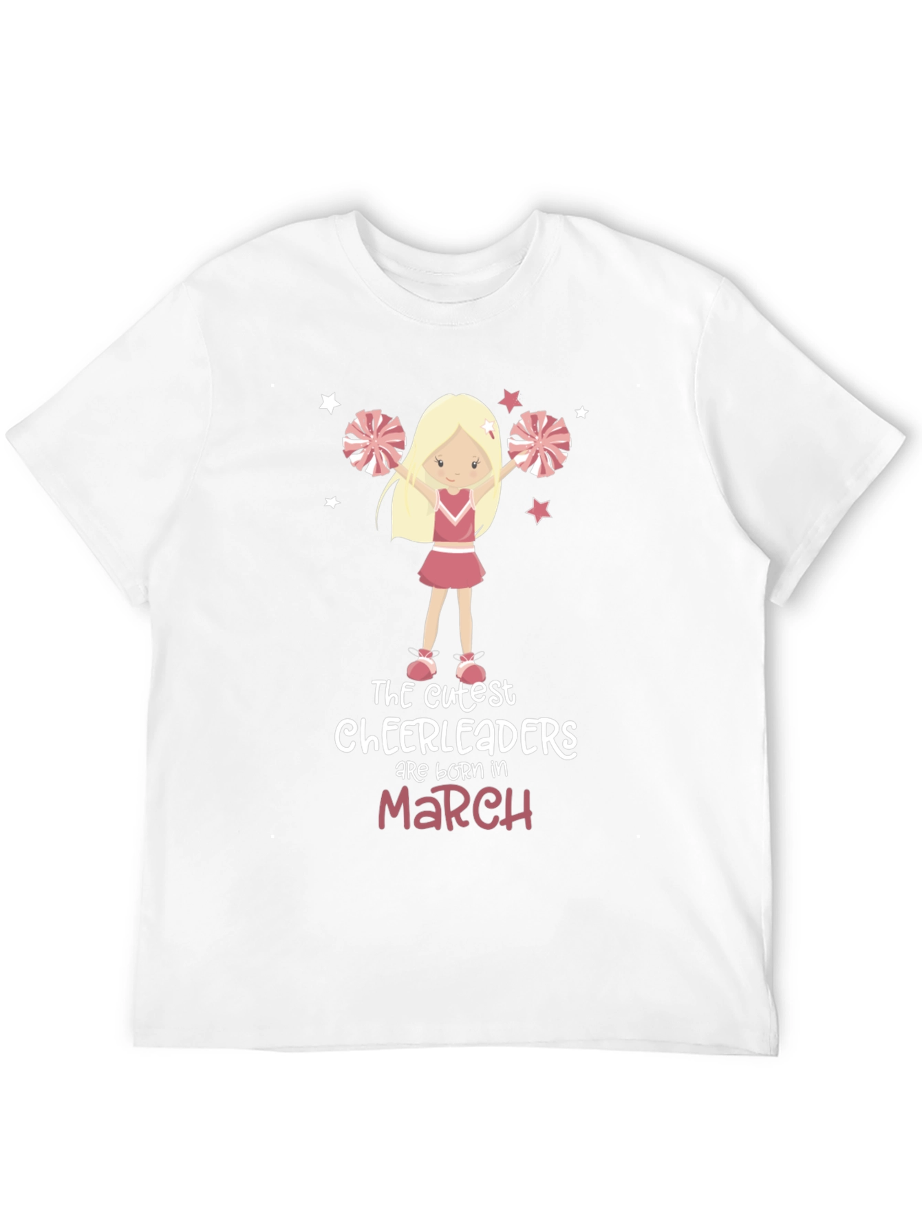 Cute Cheerleader Birthday Month T-Shirt