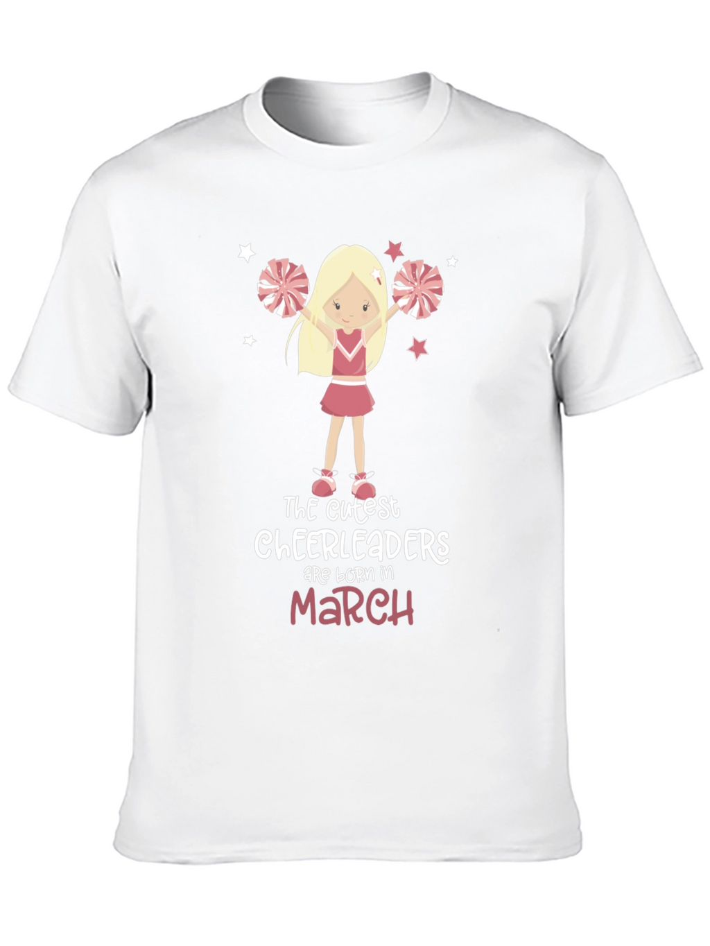 Cute Cheerleader Birthday Month T-Shirt