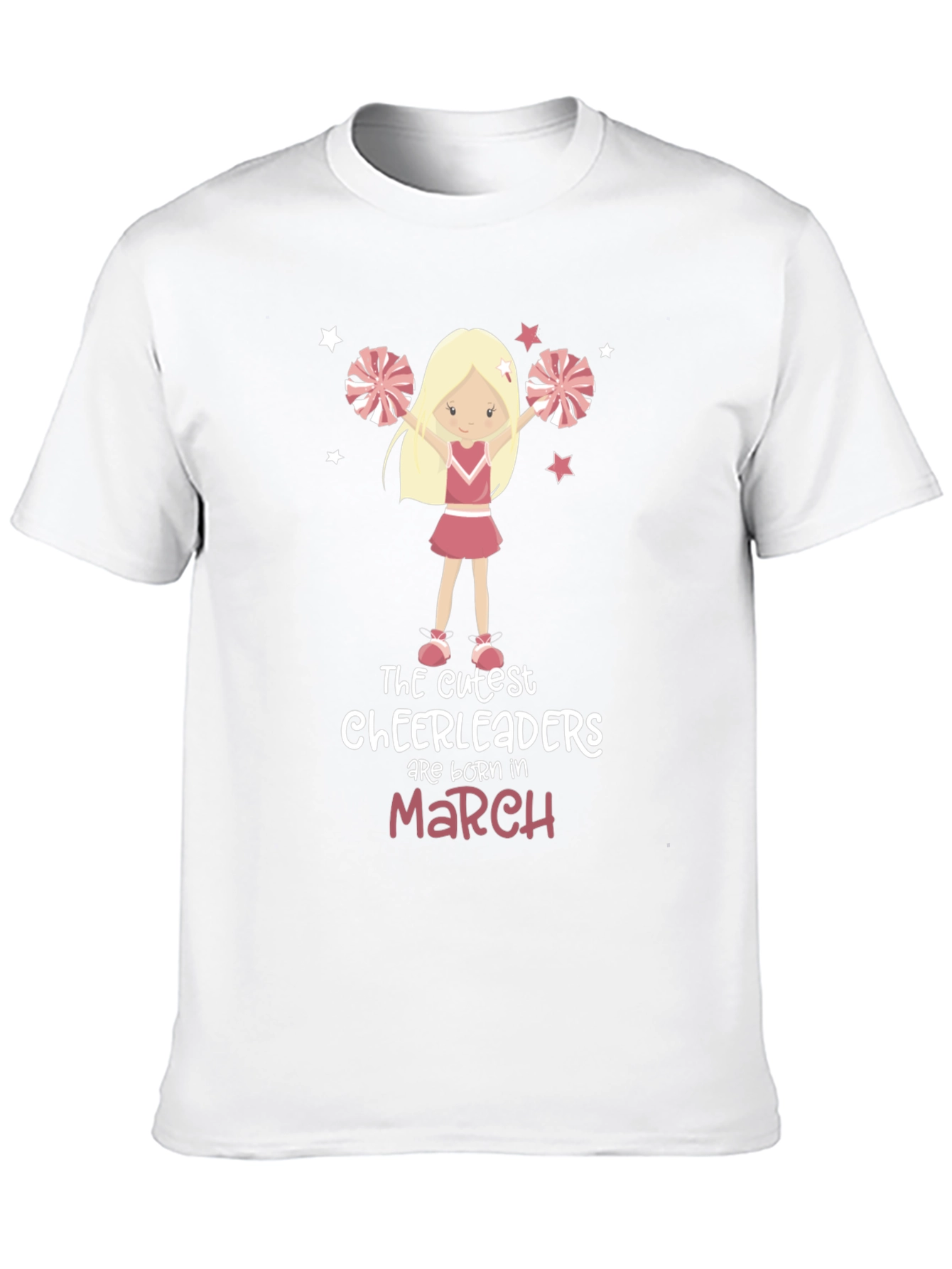 Cute Cheerleader Birthday Month T-Shirt