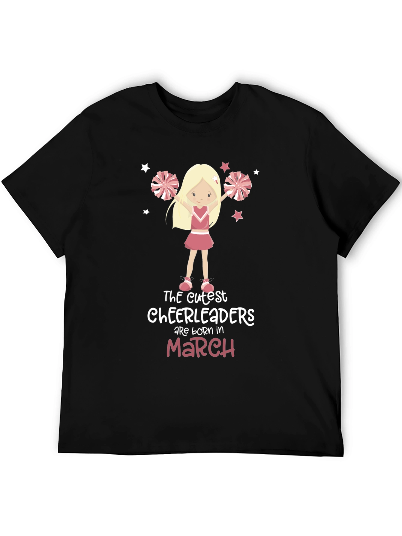 Cute Cheerleader Birthday Month T-Shirt