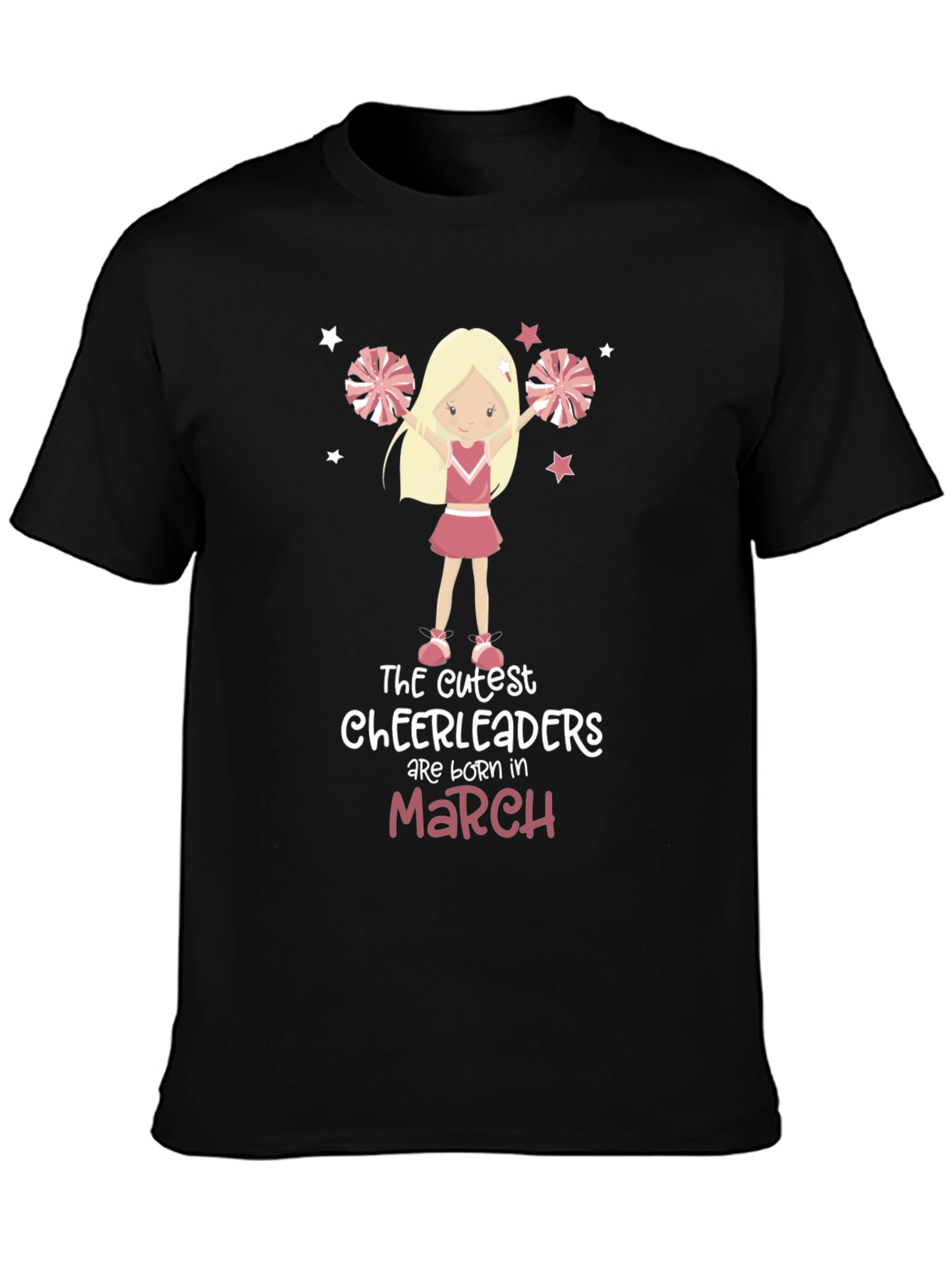 Cute Cheerleader Birthday Month T-Shirt