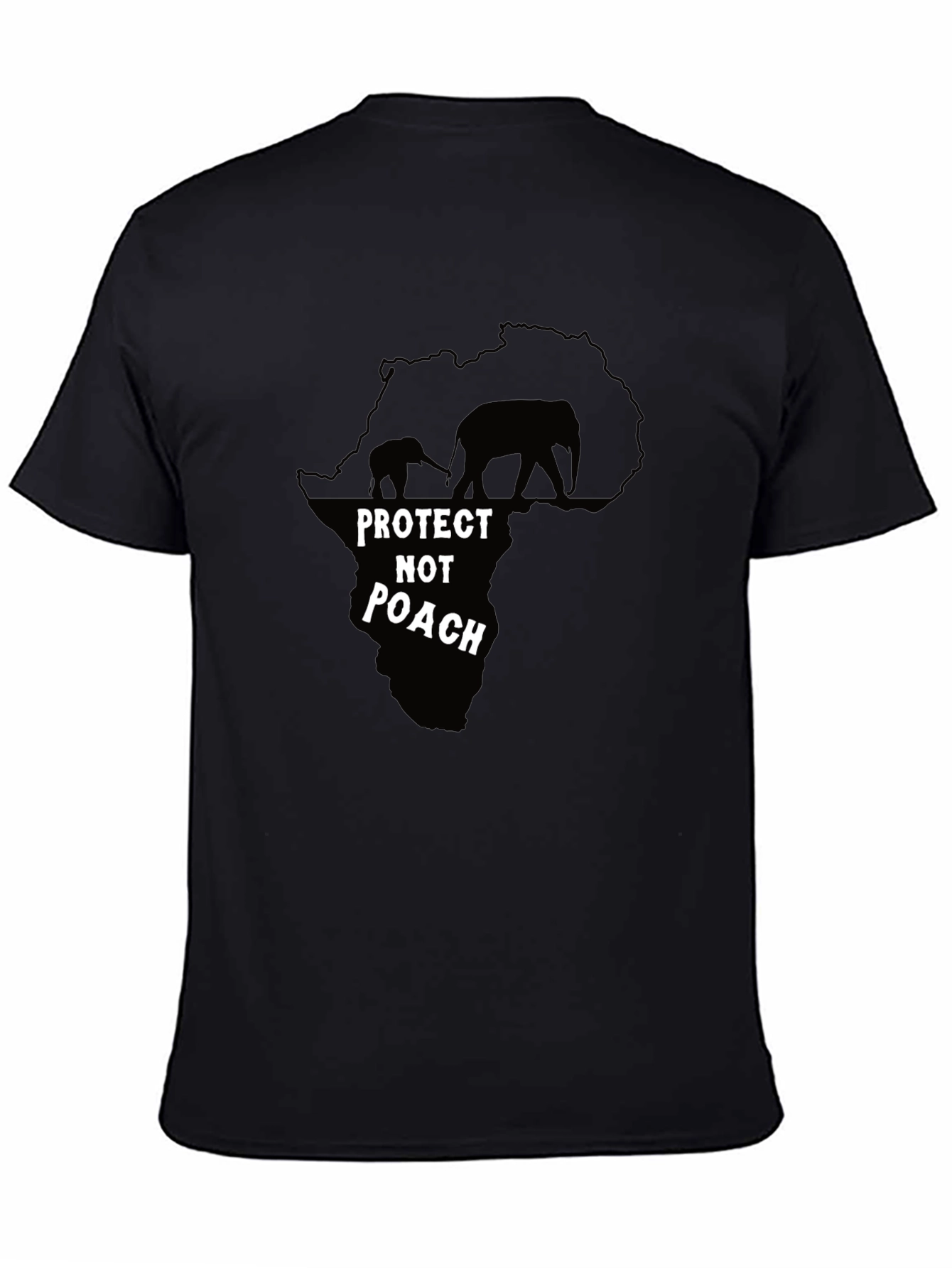 Protect Not Poach T-Shirt - Save the Elephants