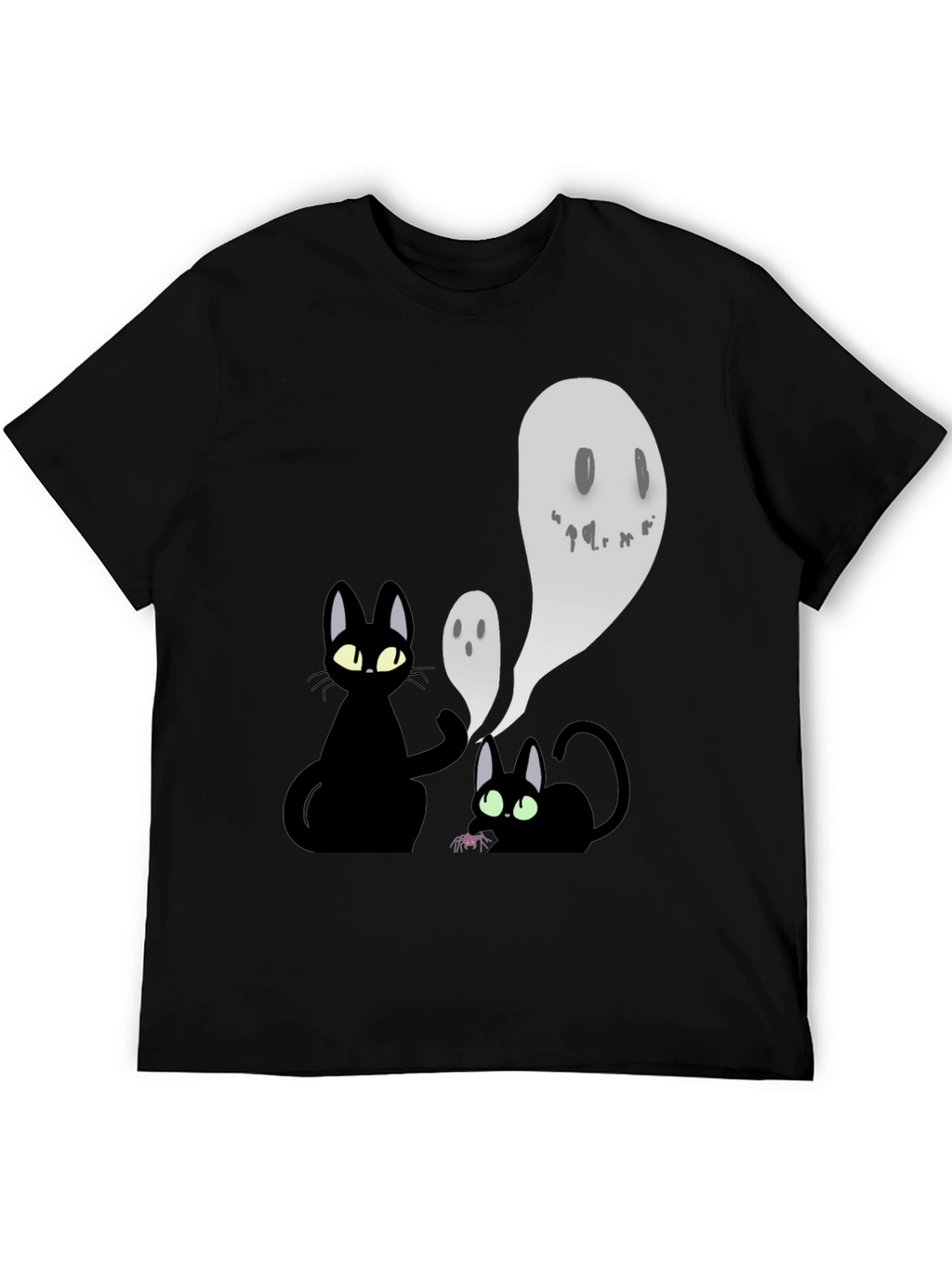 Halloween Cats & Ghosts Graphic Tee