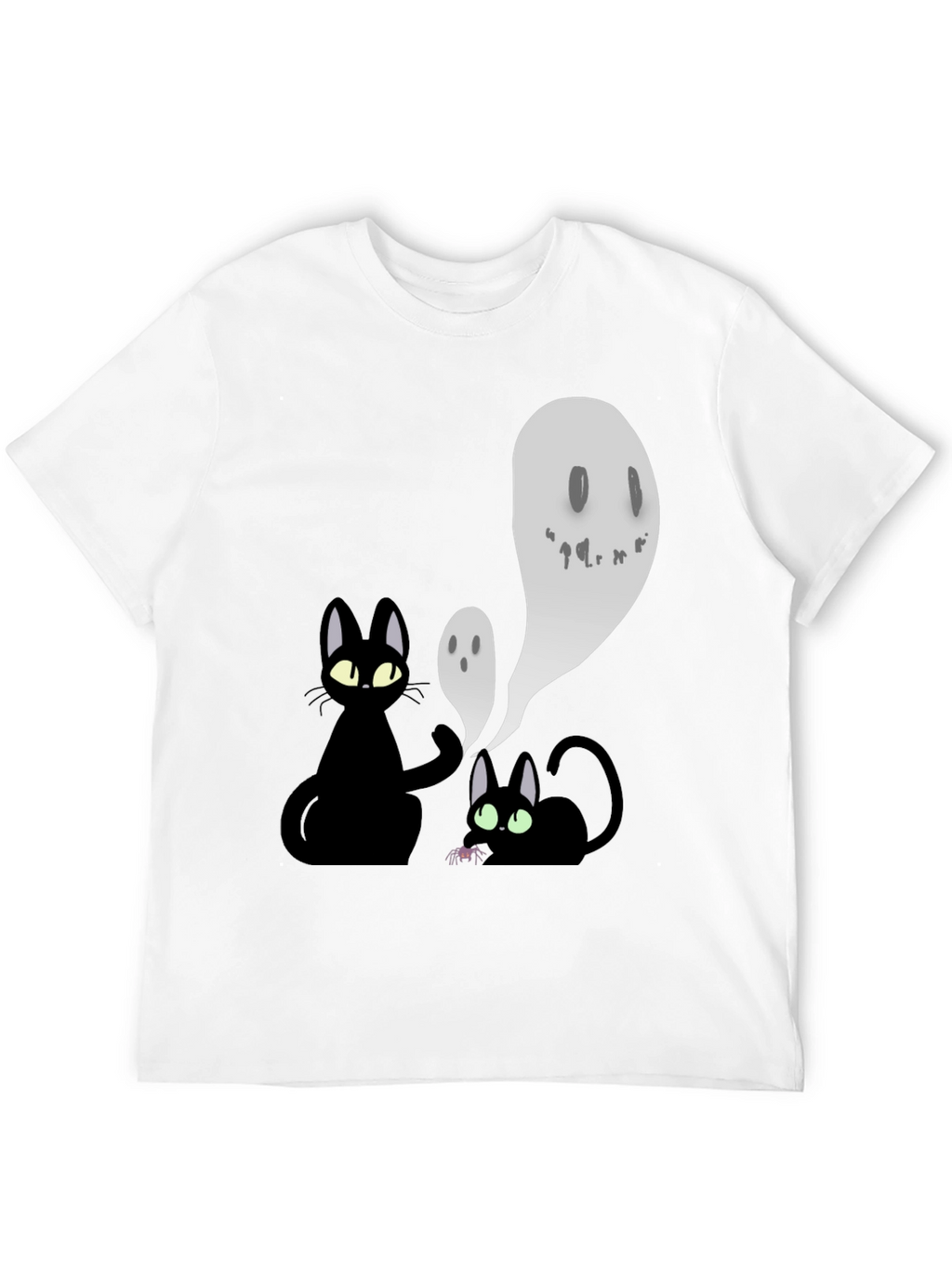 Halloween Cats & Ghosts Graphic Tee