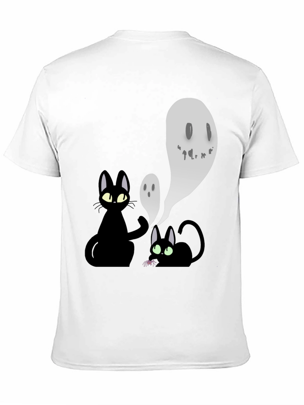 Halloween Cats & Ghosts Graphic Tee