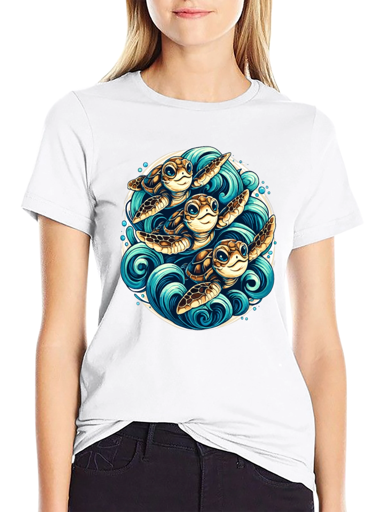 Turtle Trio Graphic Tee - Ocean Lovers Apparel