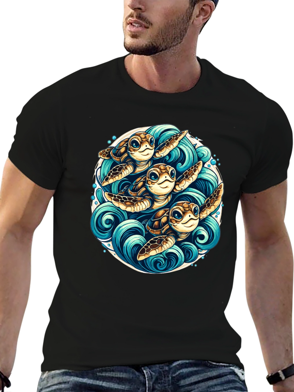 Turtle Trio Graphic Tee - Ocean Lovers Apparel