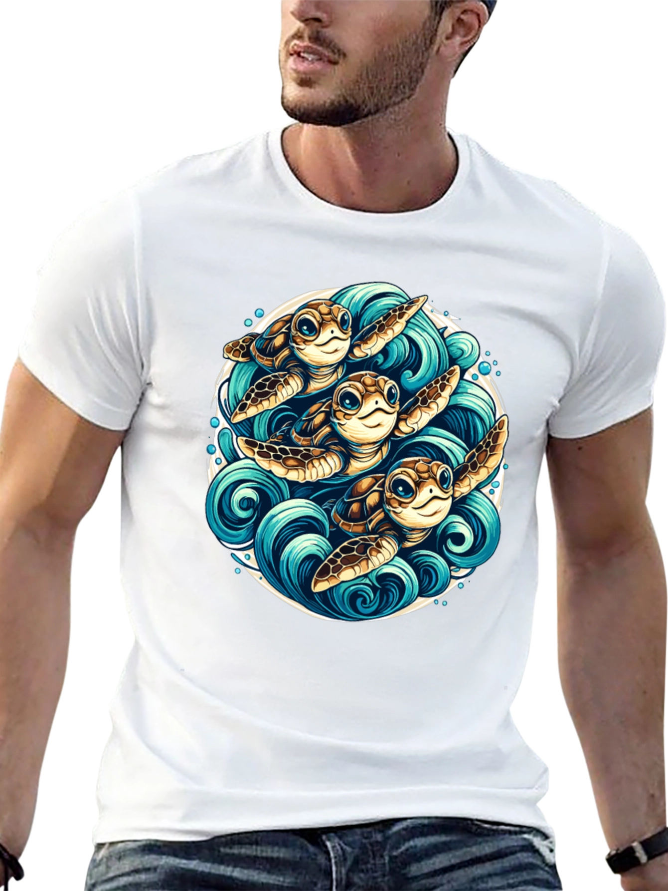 Turtle Trio Graphic Tee - Ocean Lovers Apparel