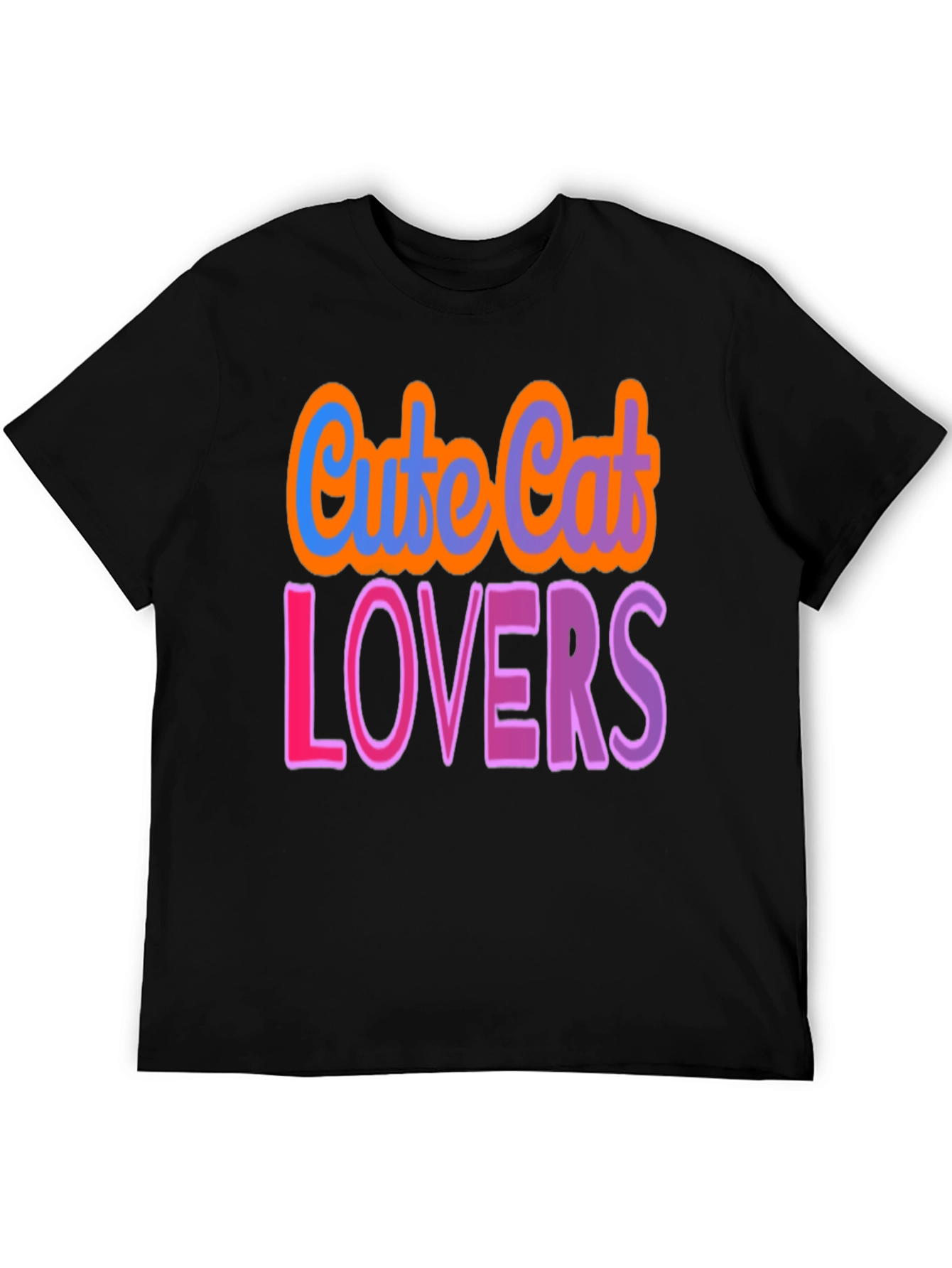 Cute Cat Lovers Graphic T-Shirt