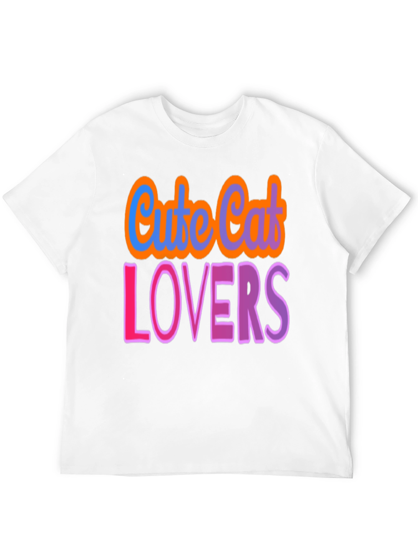 Cute Cat Lovers Graphic T-Shirt