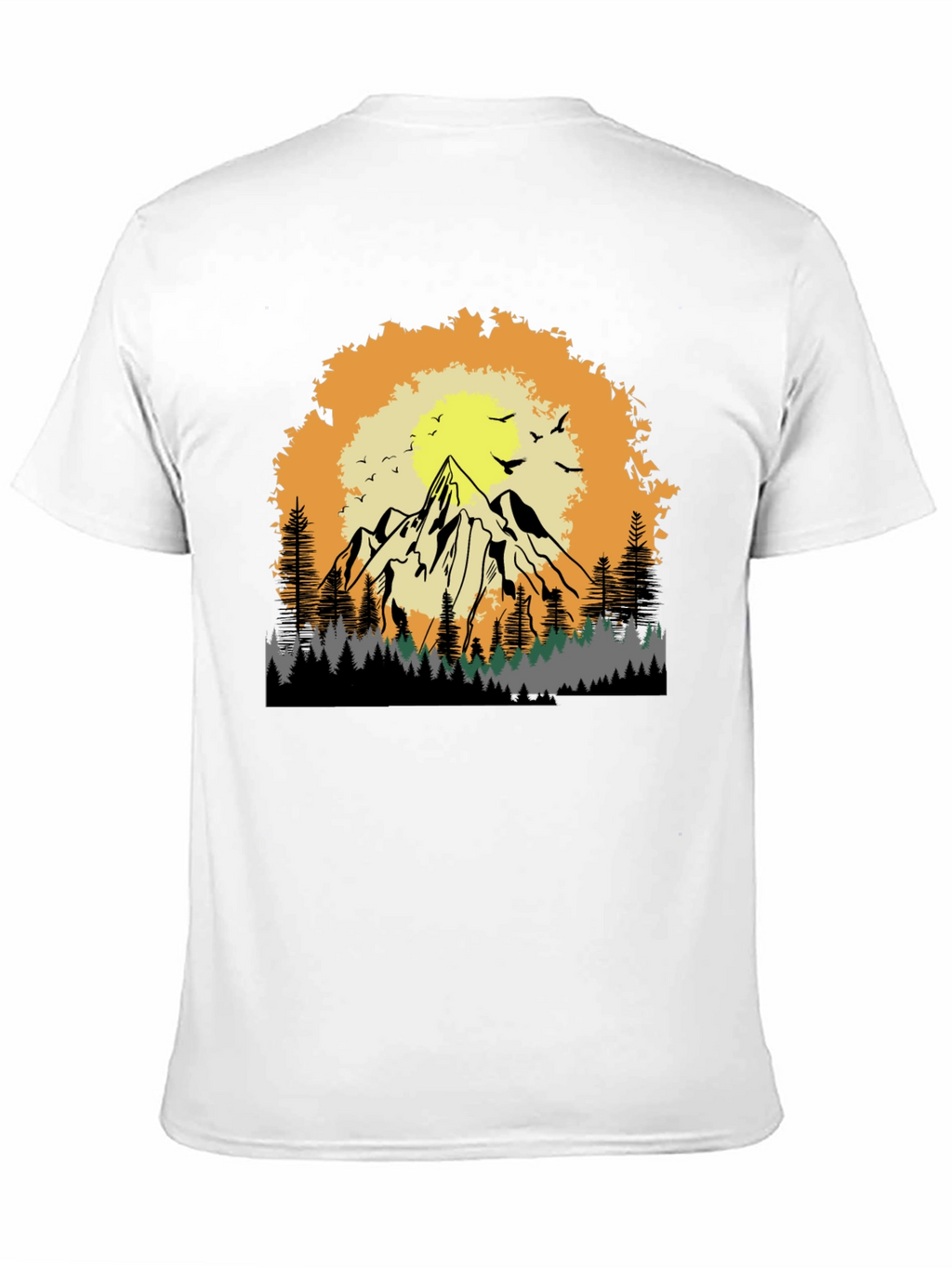 Mountain Sunset Graphic Tee - Adventure Awaits