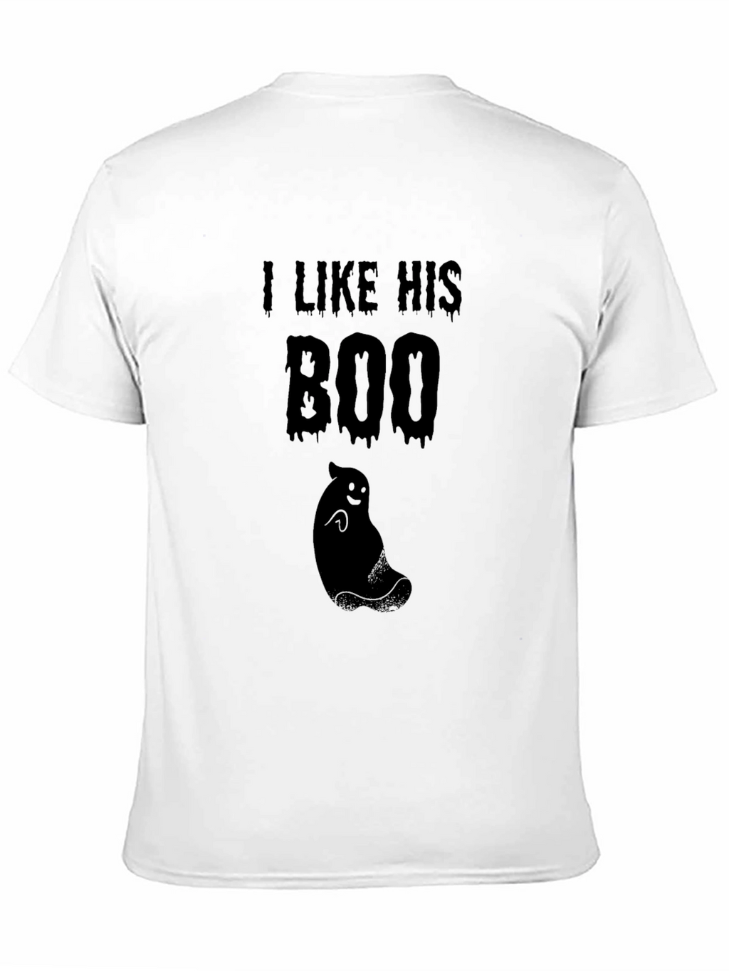 I Like His Boo Black Graphic Tee
