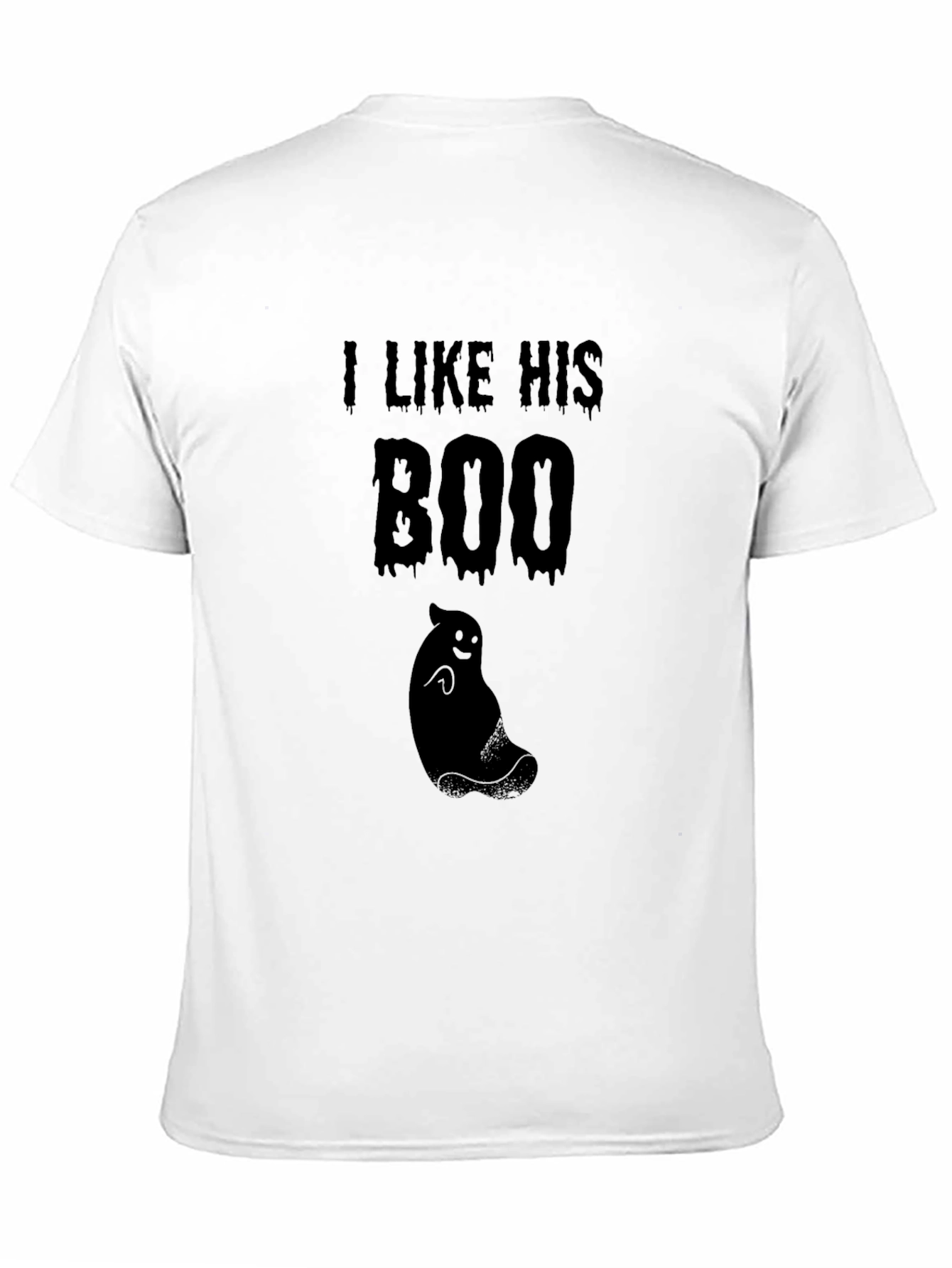 I Like His Boo Black Graphic Tee
